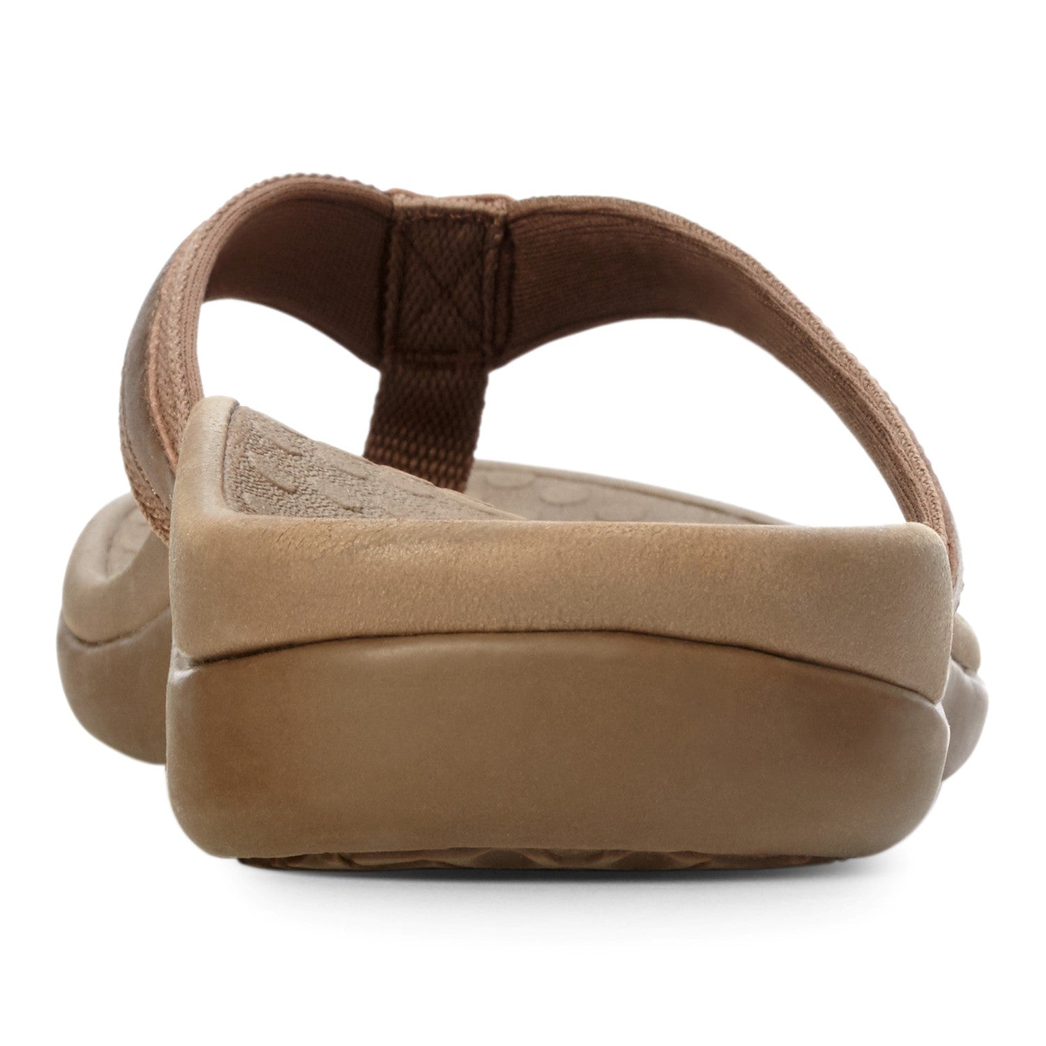 Vionic Tide II - Women's Leather Orthotic Sandals - Orthaheel - Bronze Metallic - 5 back view