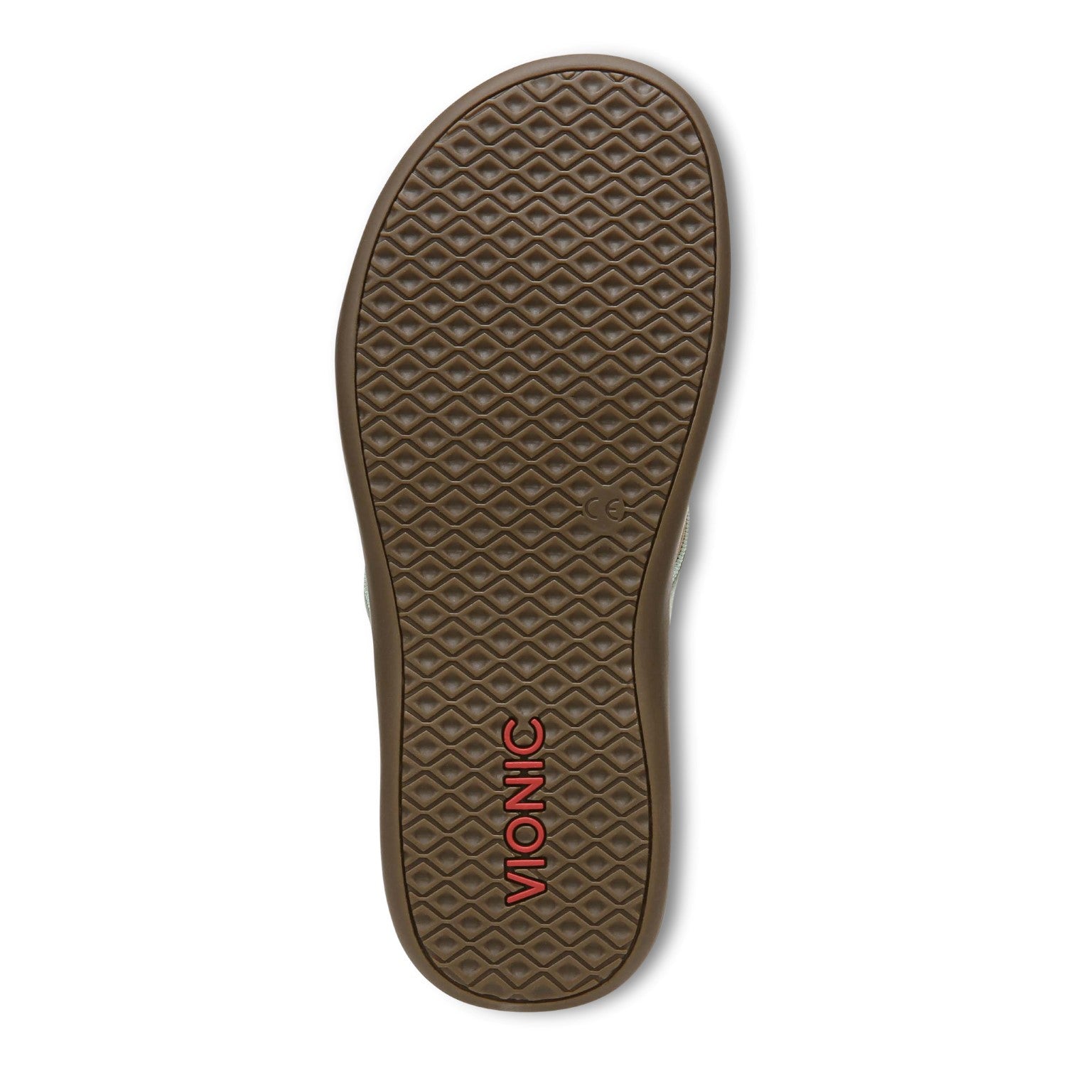 Vionic Tide II - Women's Leather Orthotic Sandals - Orthaheel - Lichen - 7 bottom view