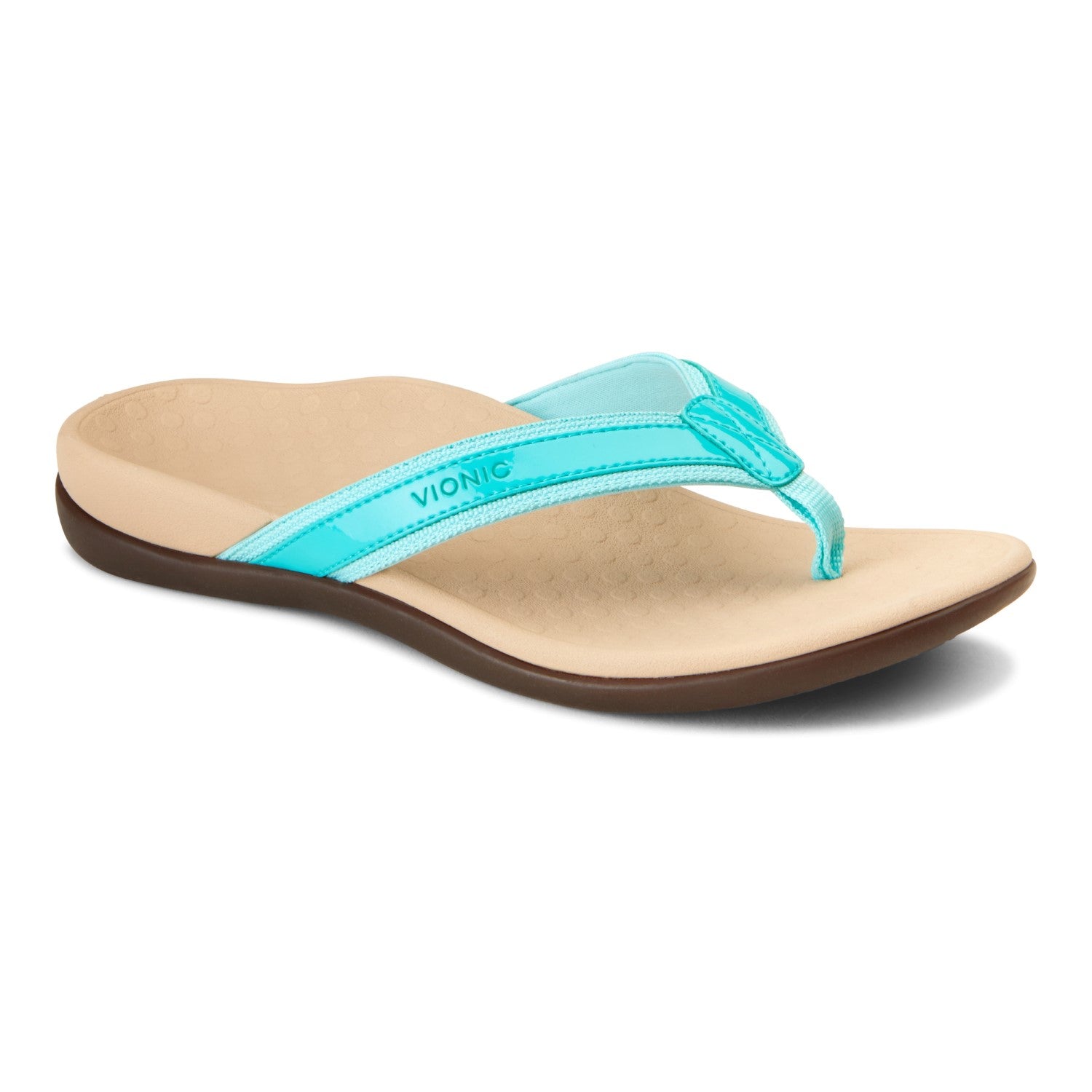 Vionic Tide II - Women's Leather Orthotic Sandals - Orthaheel - Ocean - 1 main view