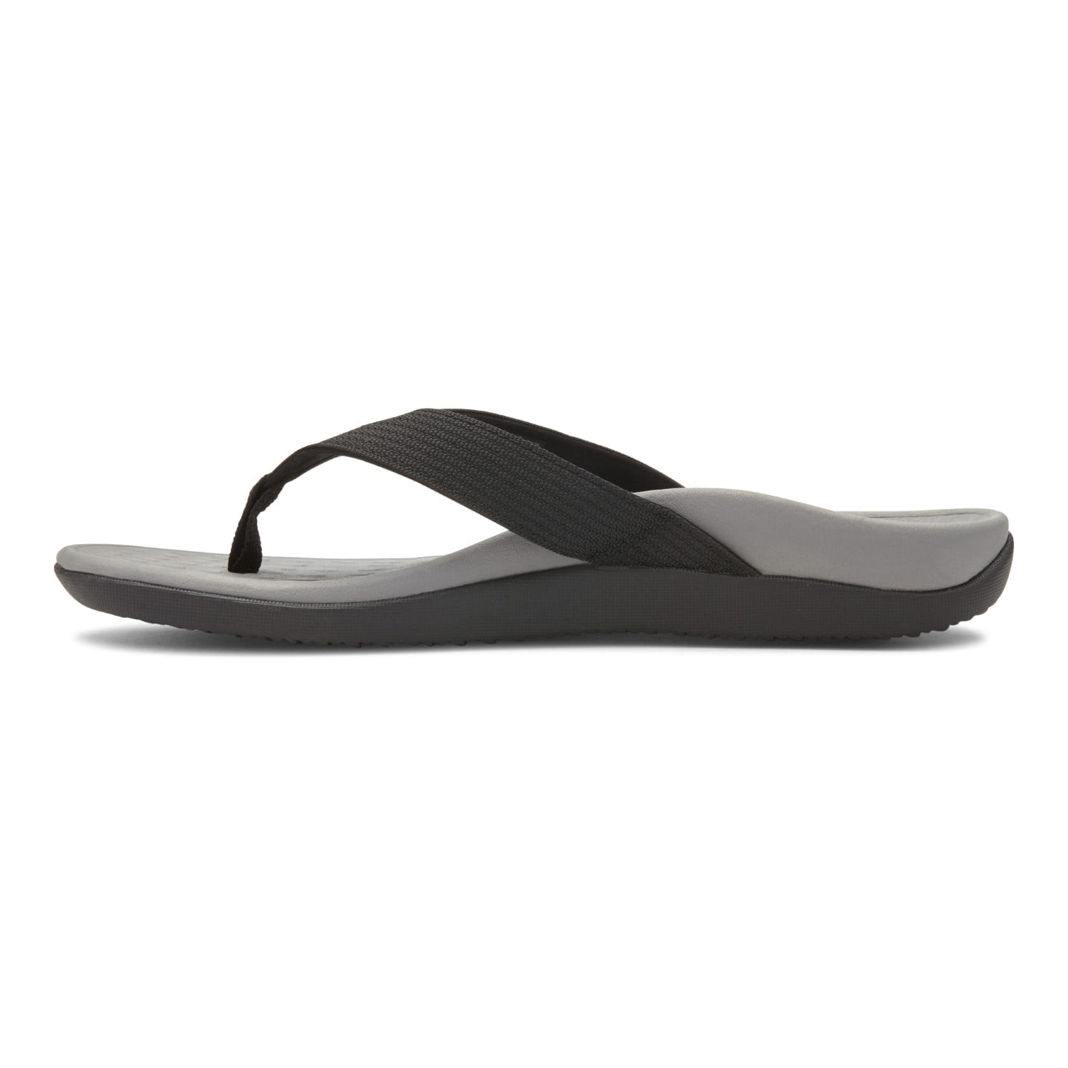 Vionic Wave - Unisex Orthotic Sandals - Black/Gray 2 left view