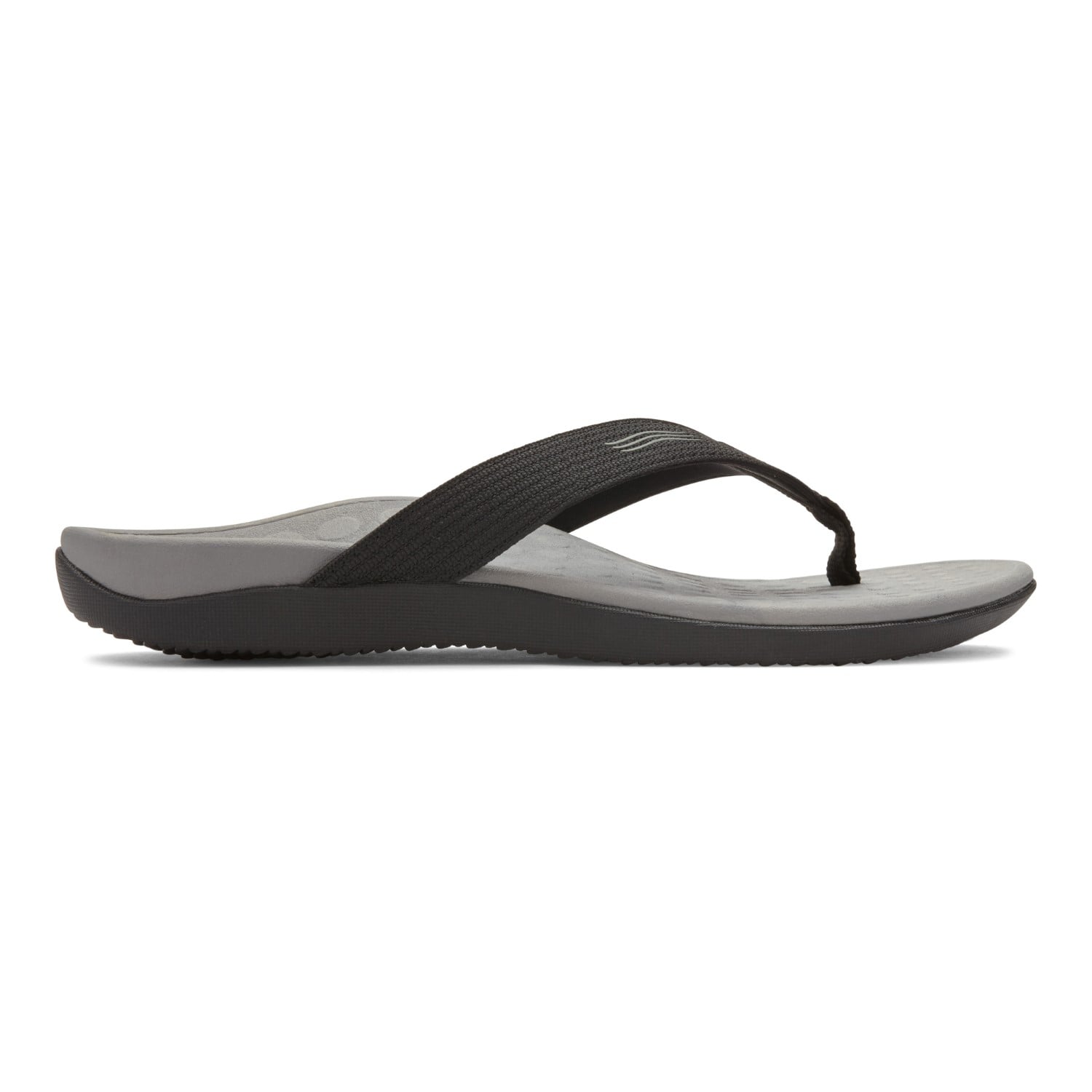 Vionic Wave - Unisex Orthotic Sandals - Black/Gray 4 right view