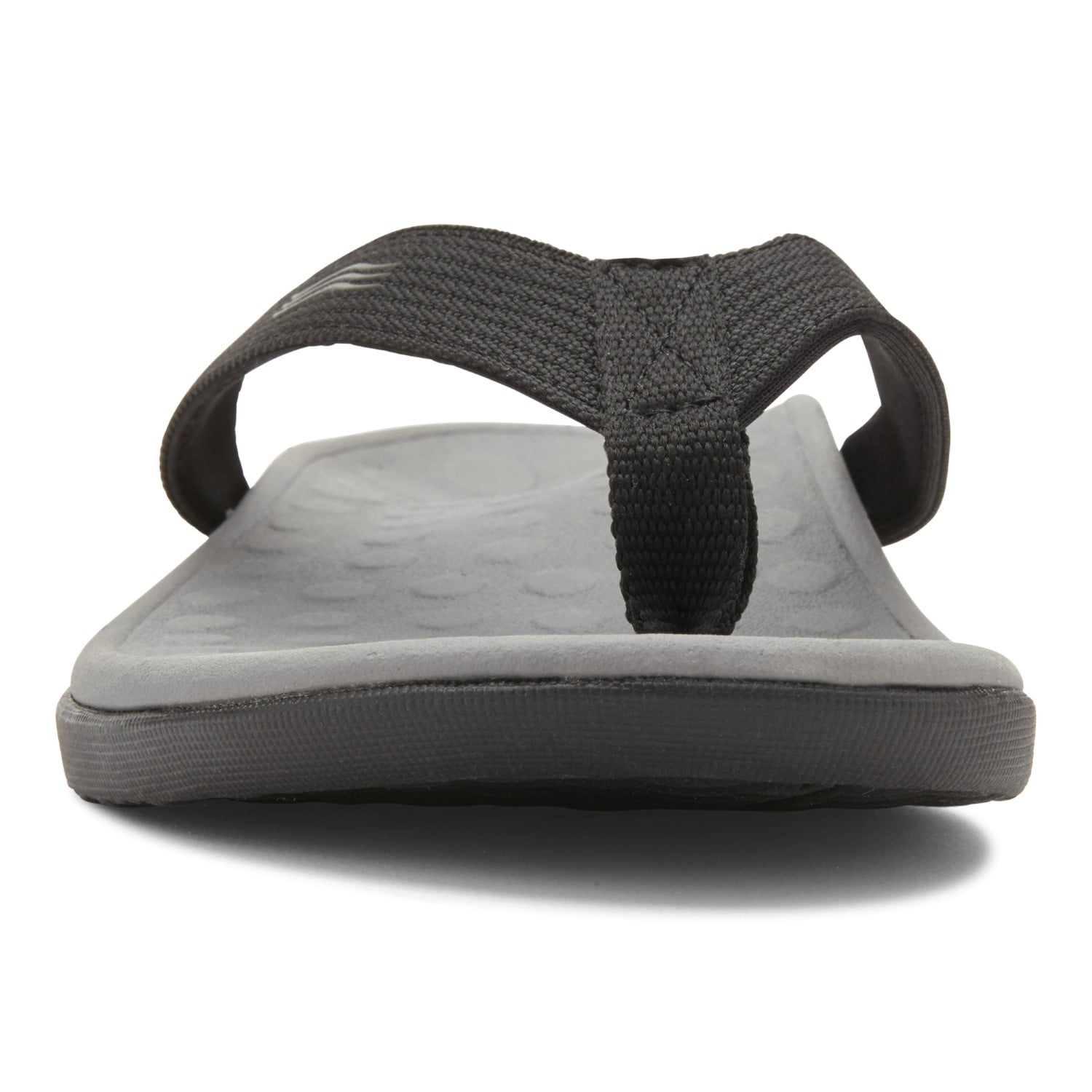 Vionic Wave - Unisex Orthotic Sandals - Black/Gray 6 front view