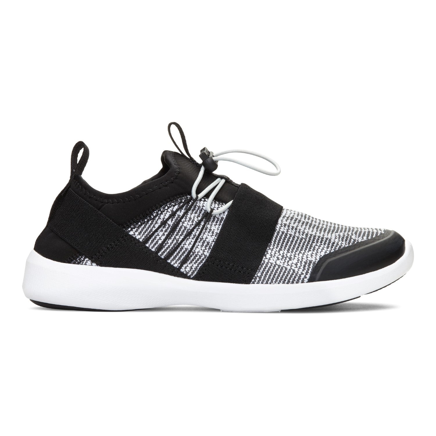 Vionic Alaina - Women's Active Supportive Sneaker - Black/White - 4 right view