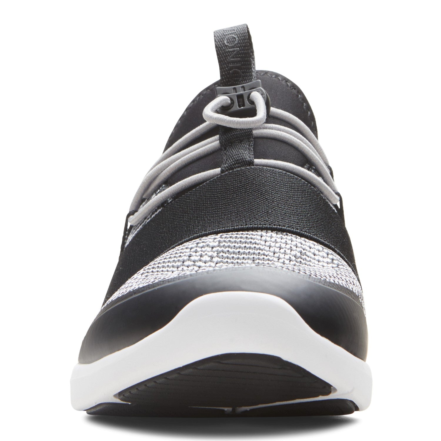 Vionic Alaina - Women's Active Supportive Sneaker - Black/White - 6 front view