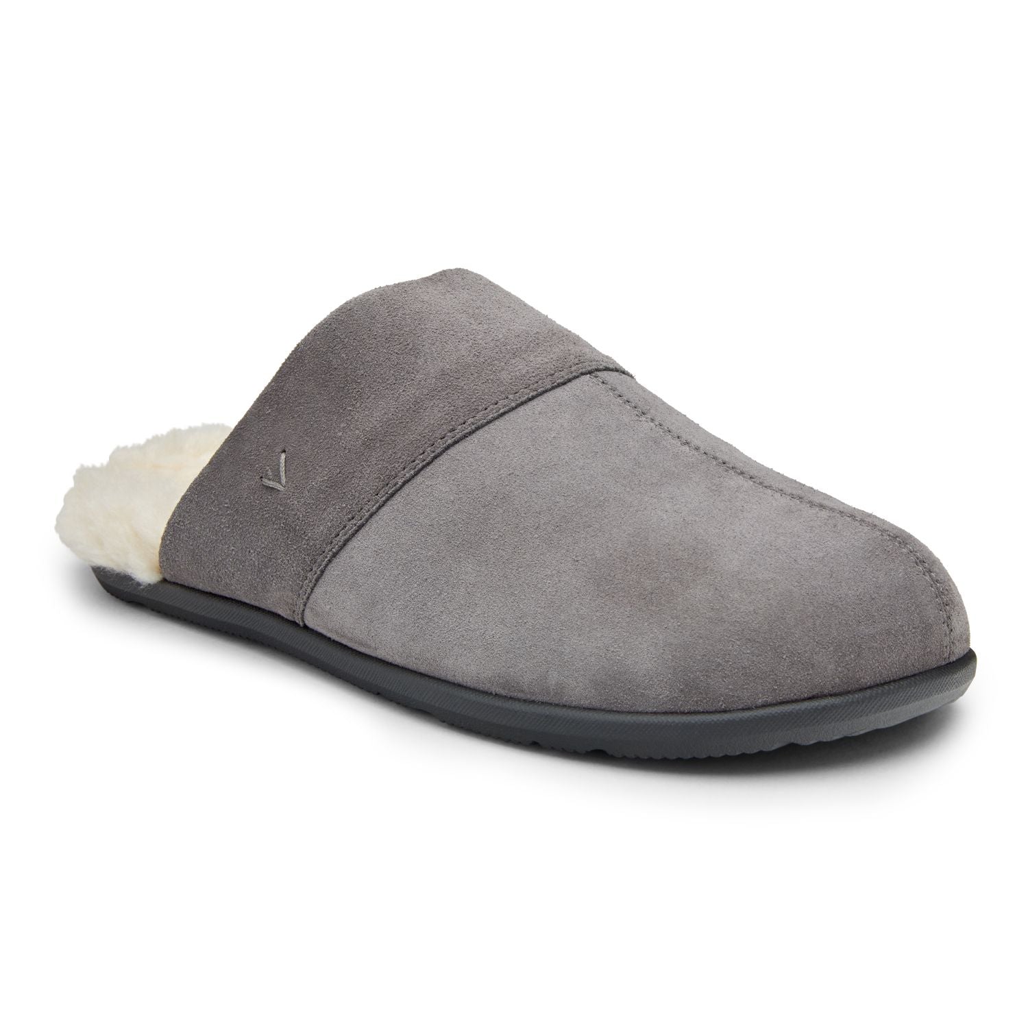 Vionic Alfons Men's Orthotic Comfort Slipper in Charcoal