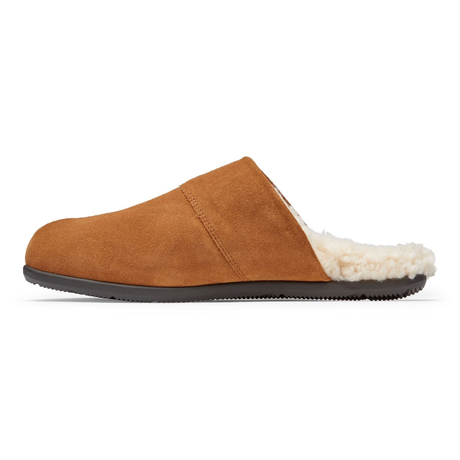 Vionic Alfons Men's Orthotic Slipper - Toffee - 2 left view