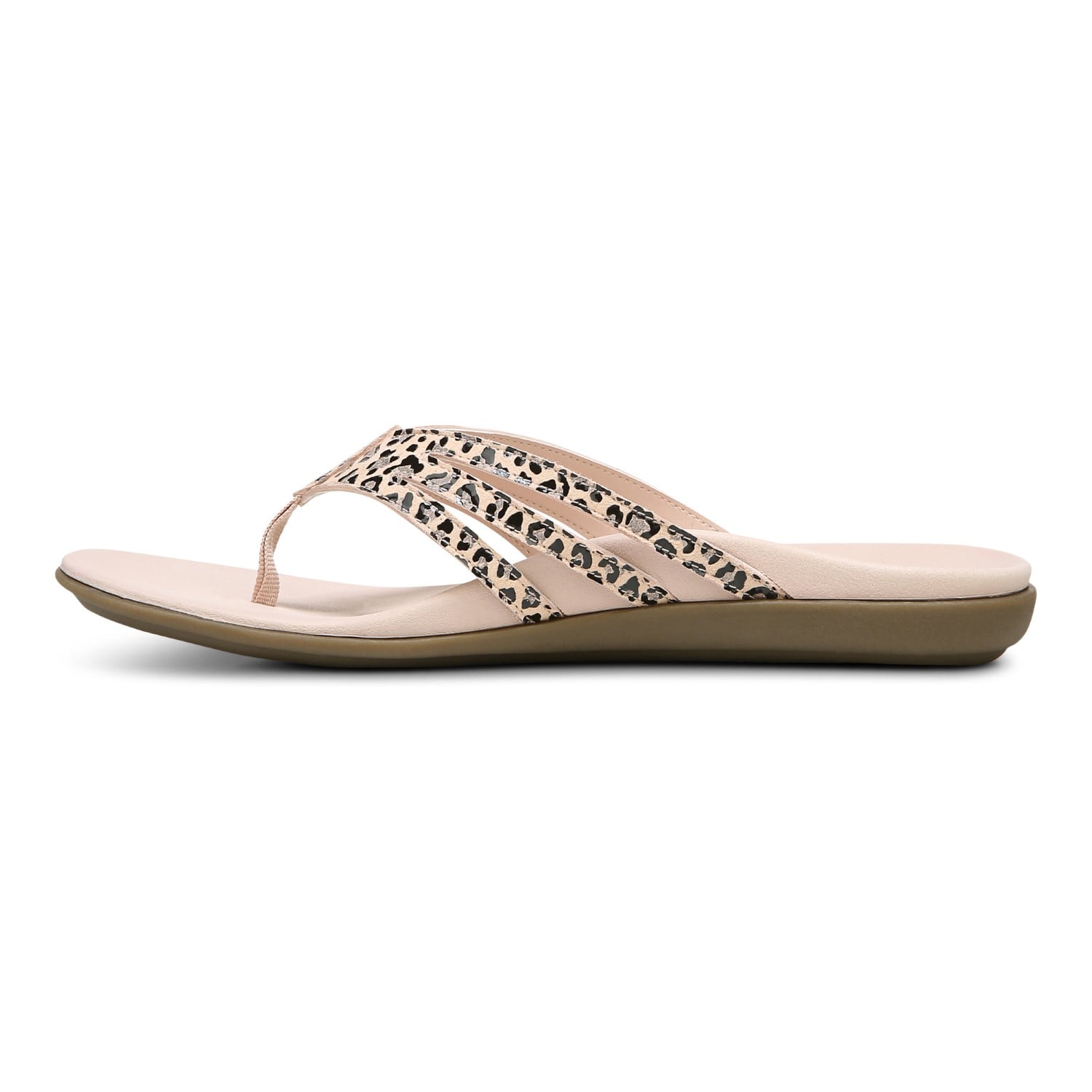 Vionic Alta Women's Toe Post Orthotic Sandals - Rose - 2 left view
