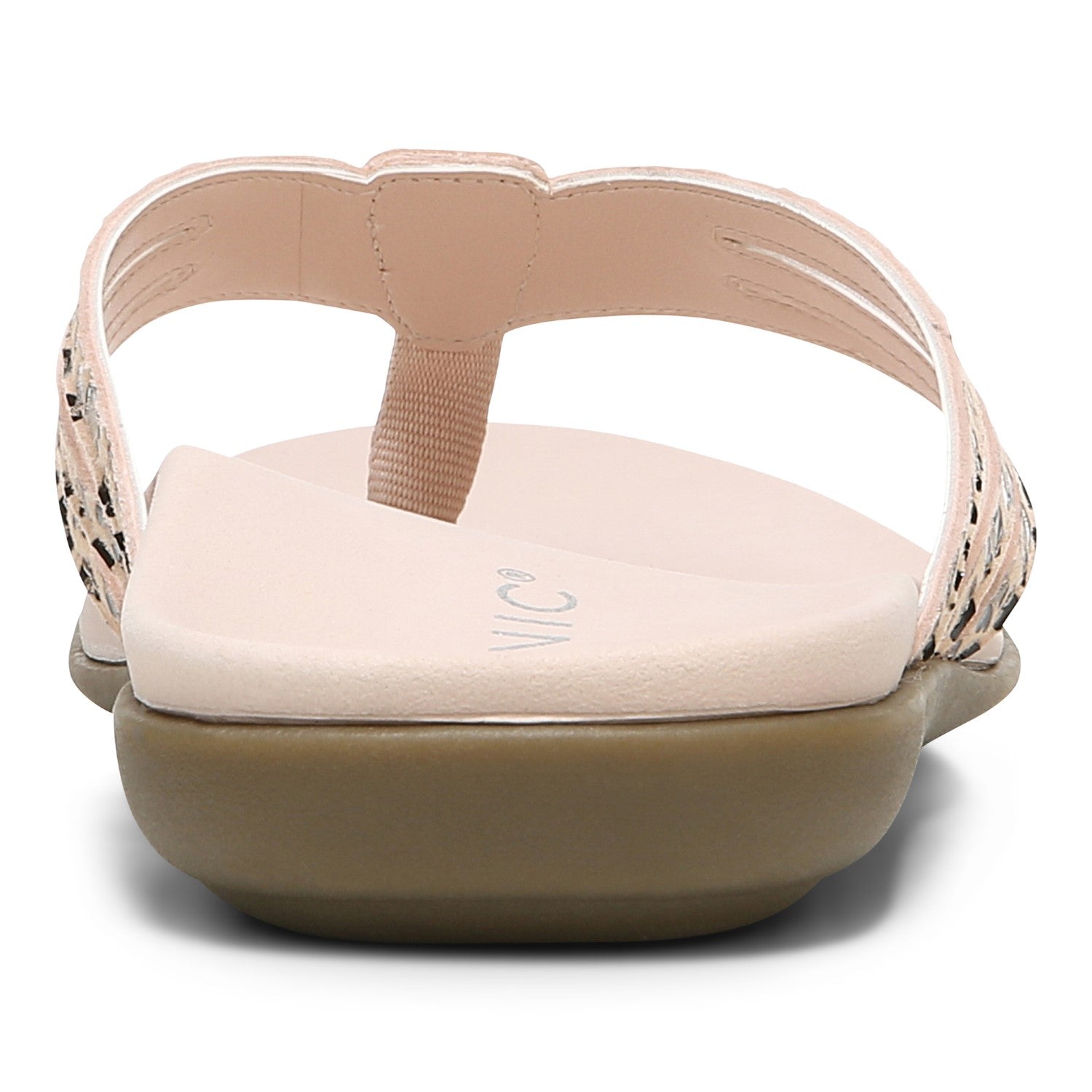 Vionic Alta Women's Toe Post Orthotic Sandals - Rose - 5 back view