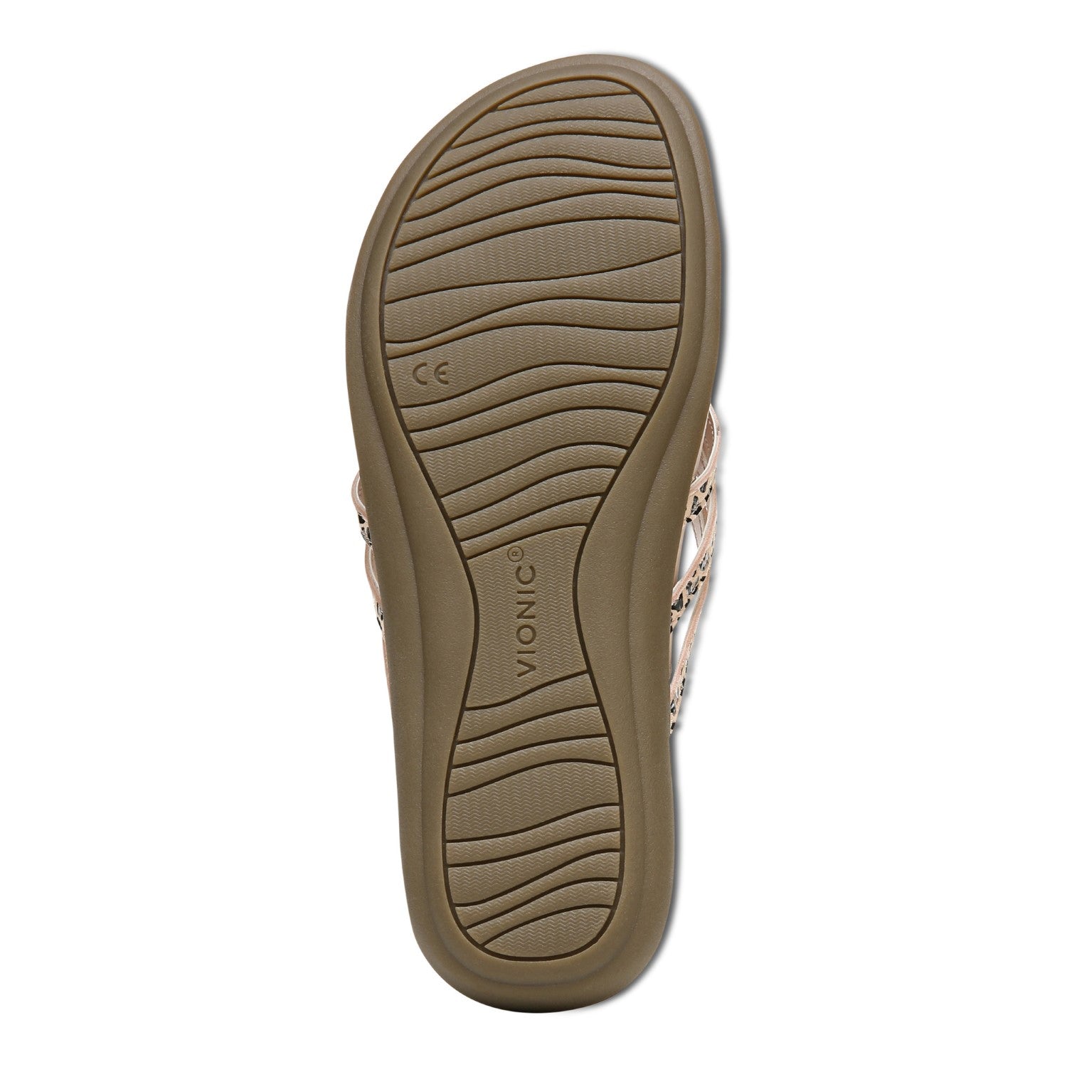 Vionic Alta Women's Toe Post Orthotic Sandals - Rose - 7 bottom view
