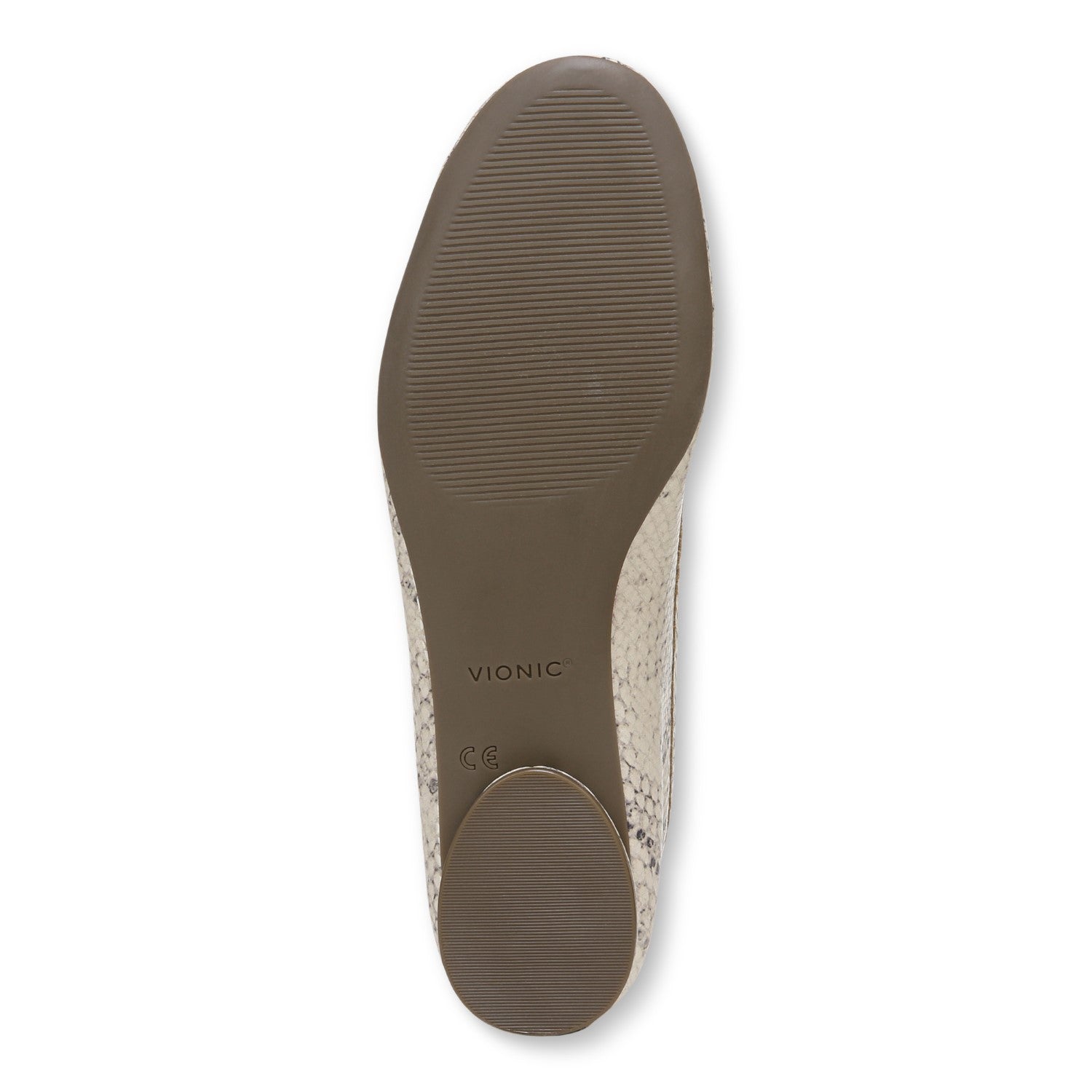 Vionic Callisto Women's Ballet Flats - Cream - 7 bottom view
