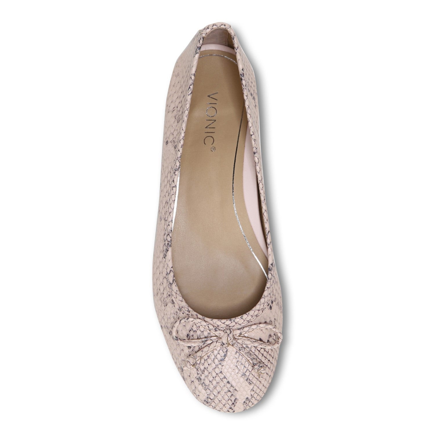 Vionic Callisto Women's Ballet Flats - Pale Blush - 3 top view