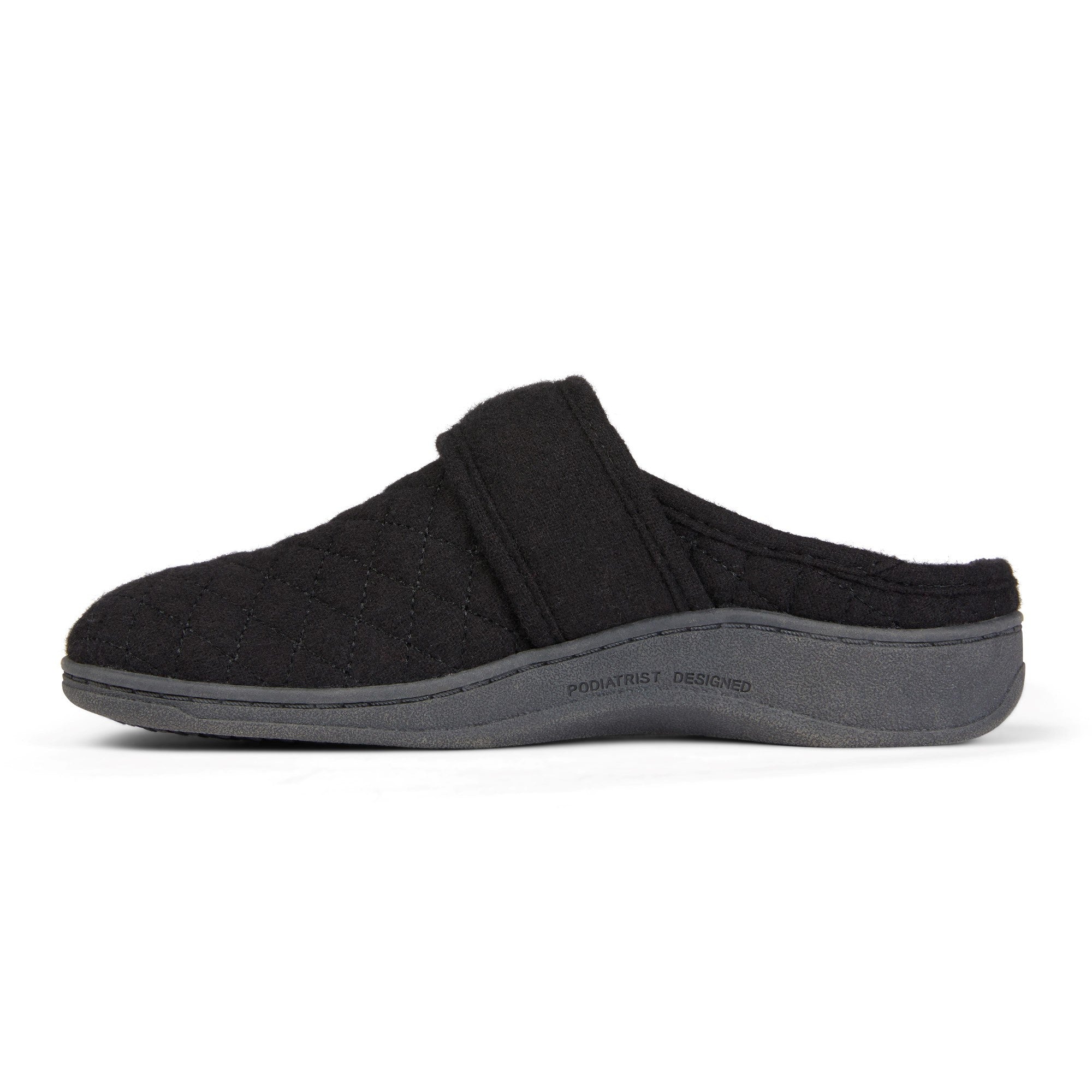 Vionic Carlin Women's Supportive Slippers - Black - 2 left view