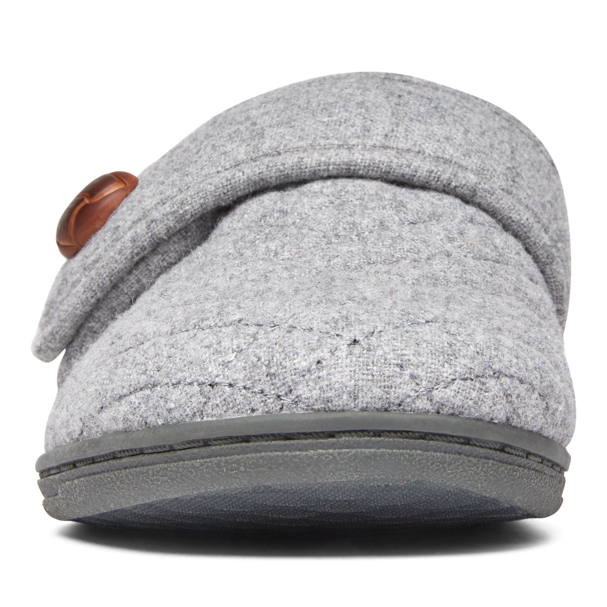 Vionic Carlin Women's Supportive Slippers - Light Grey - 6 front view