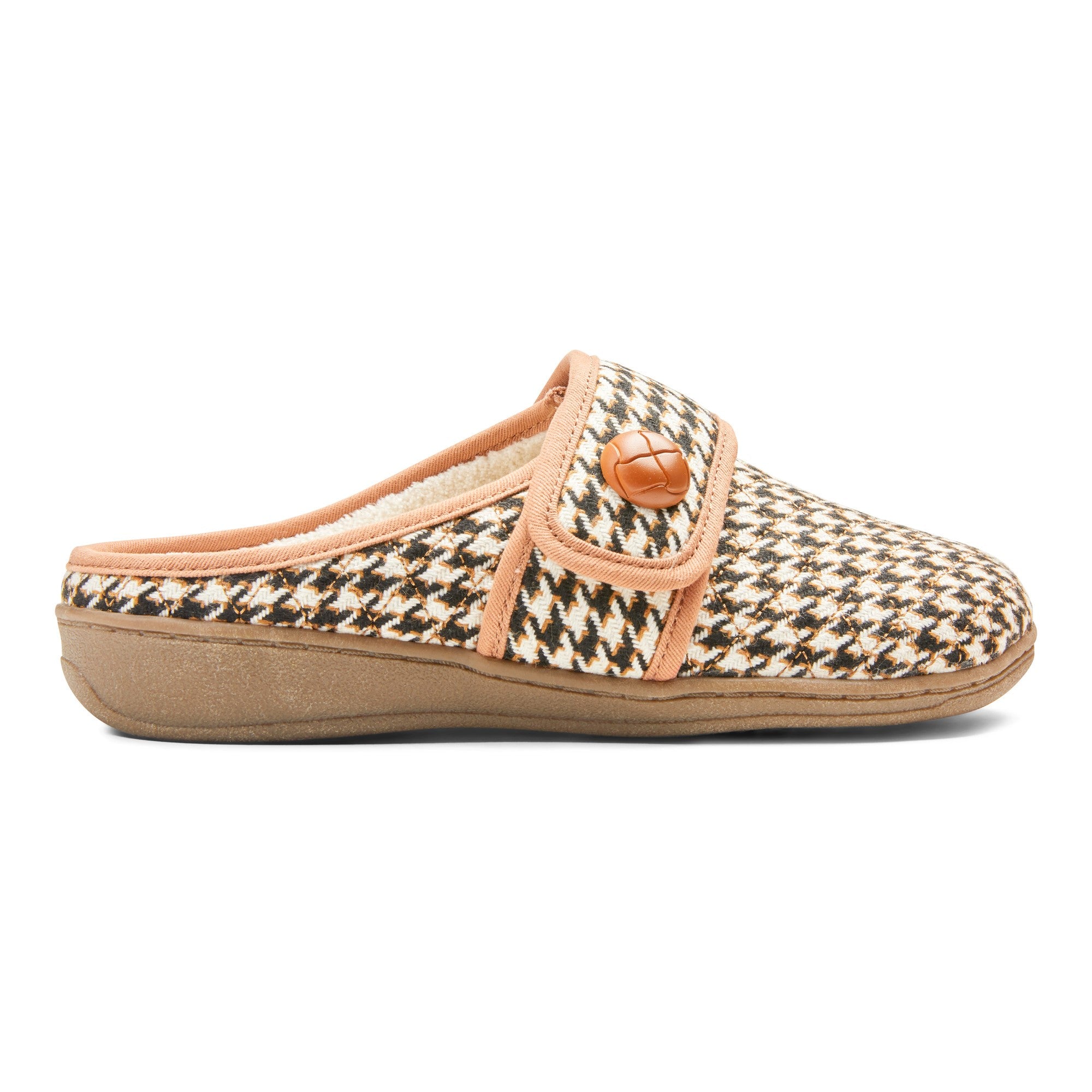 Vionic Carlin Women's Supportive Slippers - Cream/Tan - 4 right view