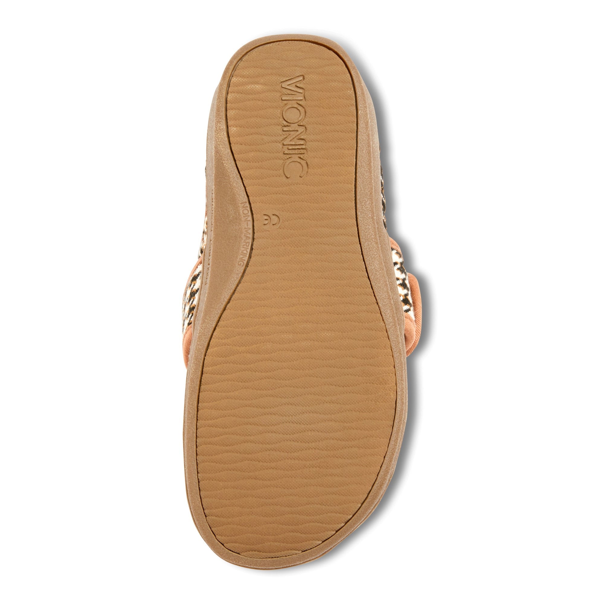 Vionic Carlin Women's Supportive Slippers - Cream/Tan - 7 bottom view