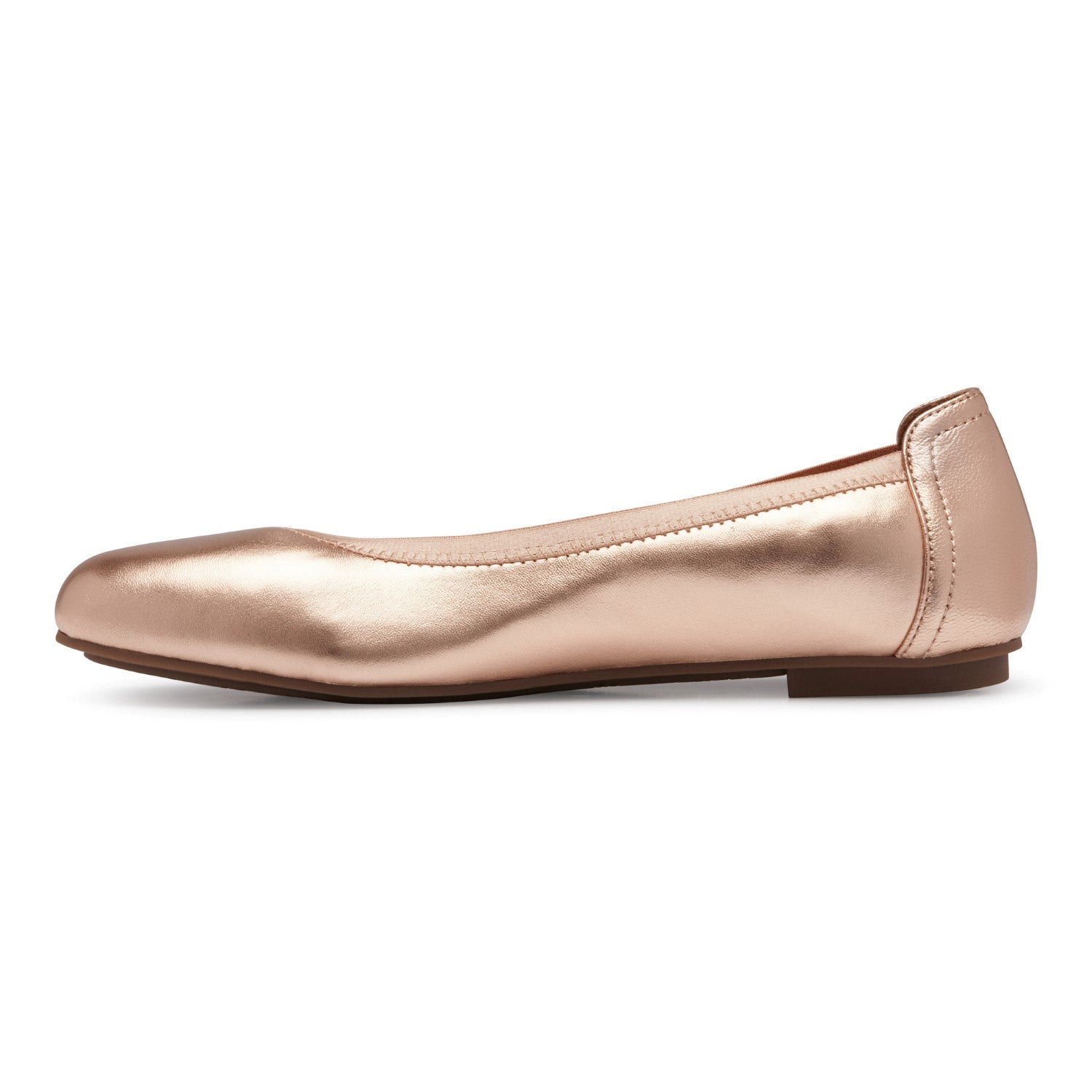 Vionic Spark Caroll - Women's Ballet Flat - Rose Gold Metallic - 2 left view