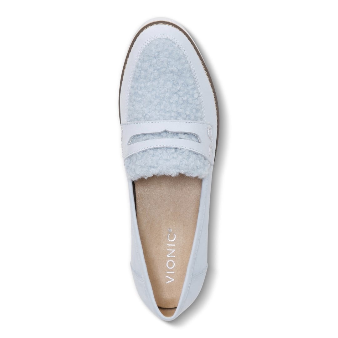 Vionic Cheryl Women's Platform Supportive Loafer - Arctic Ice Nbk/shrl - Top