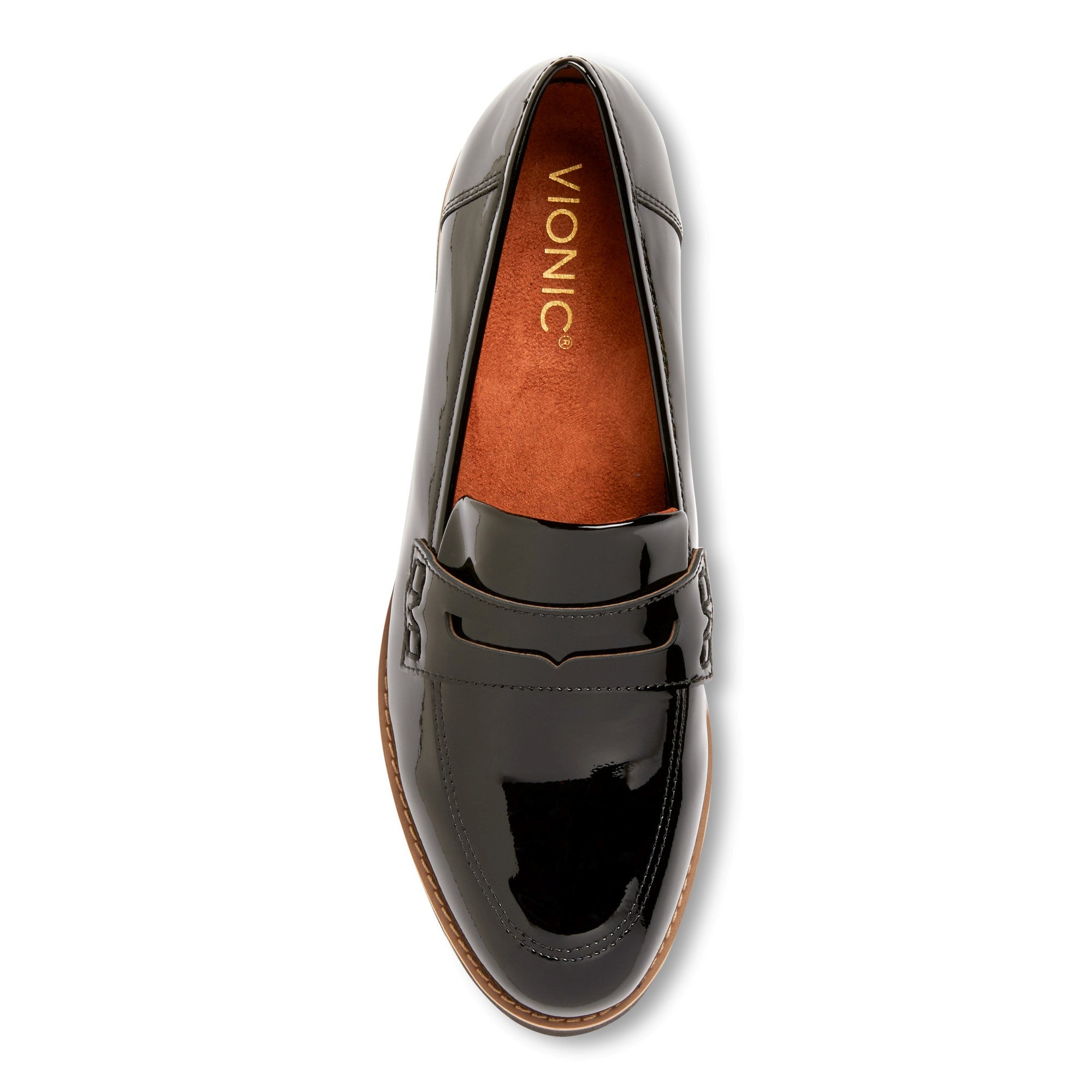 Vionic Cheryl Women's Platform Supportive Loafer - 3 top view - Black