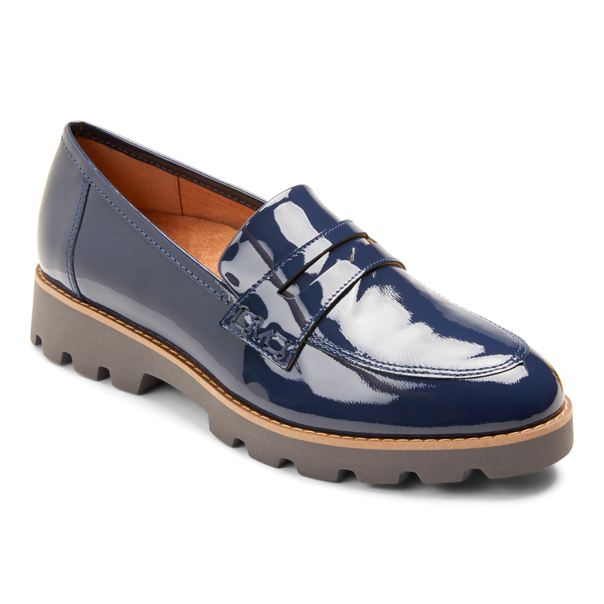 Vionic Cheryl Women's Platform Supportive Loafer - 1 profile view - Navy