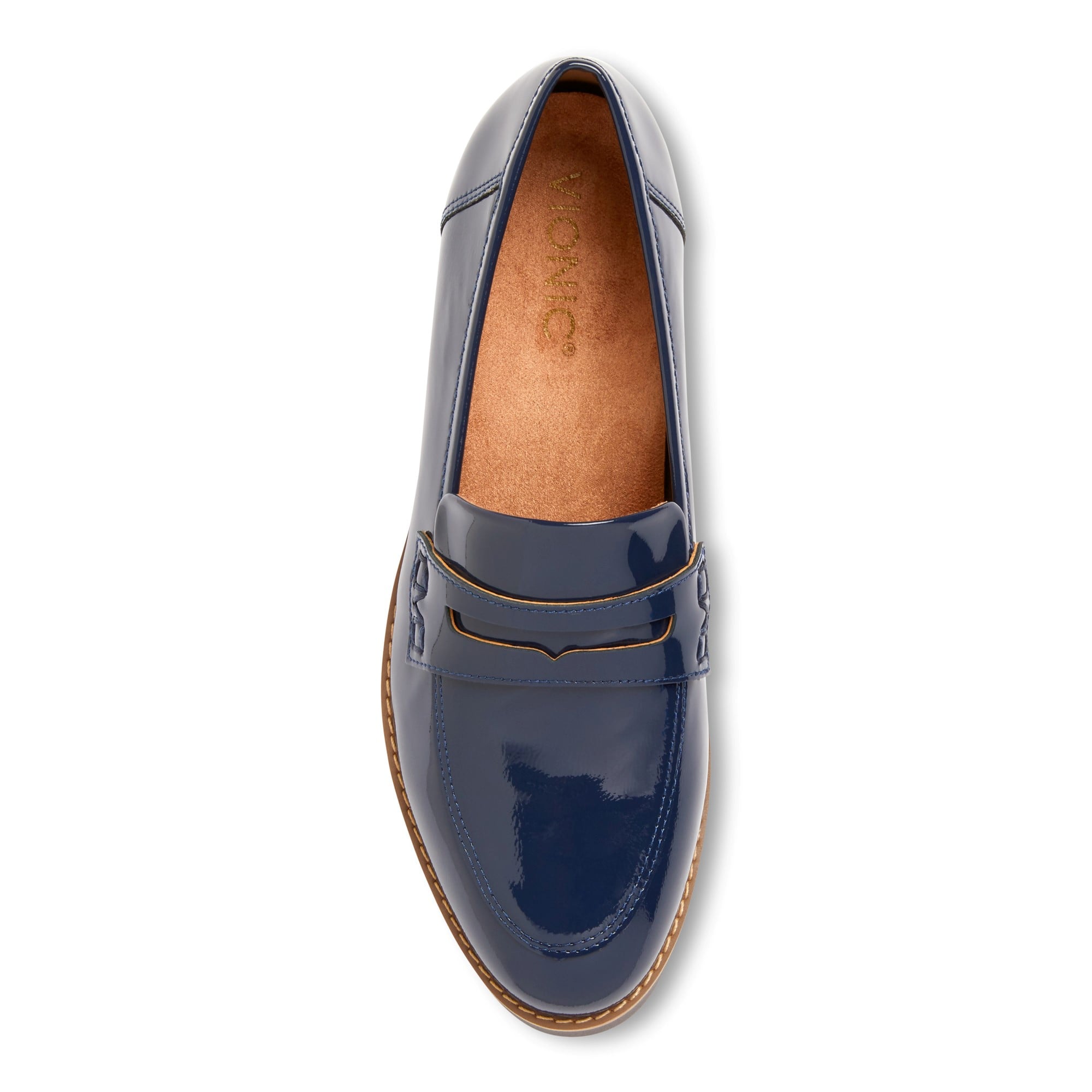 Vionic Cheryl Women's Platform Supportive Loafer - 3 top view - Navy