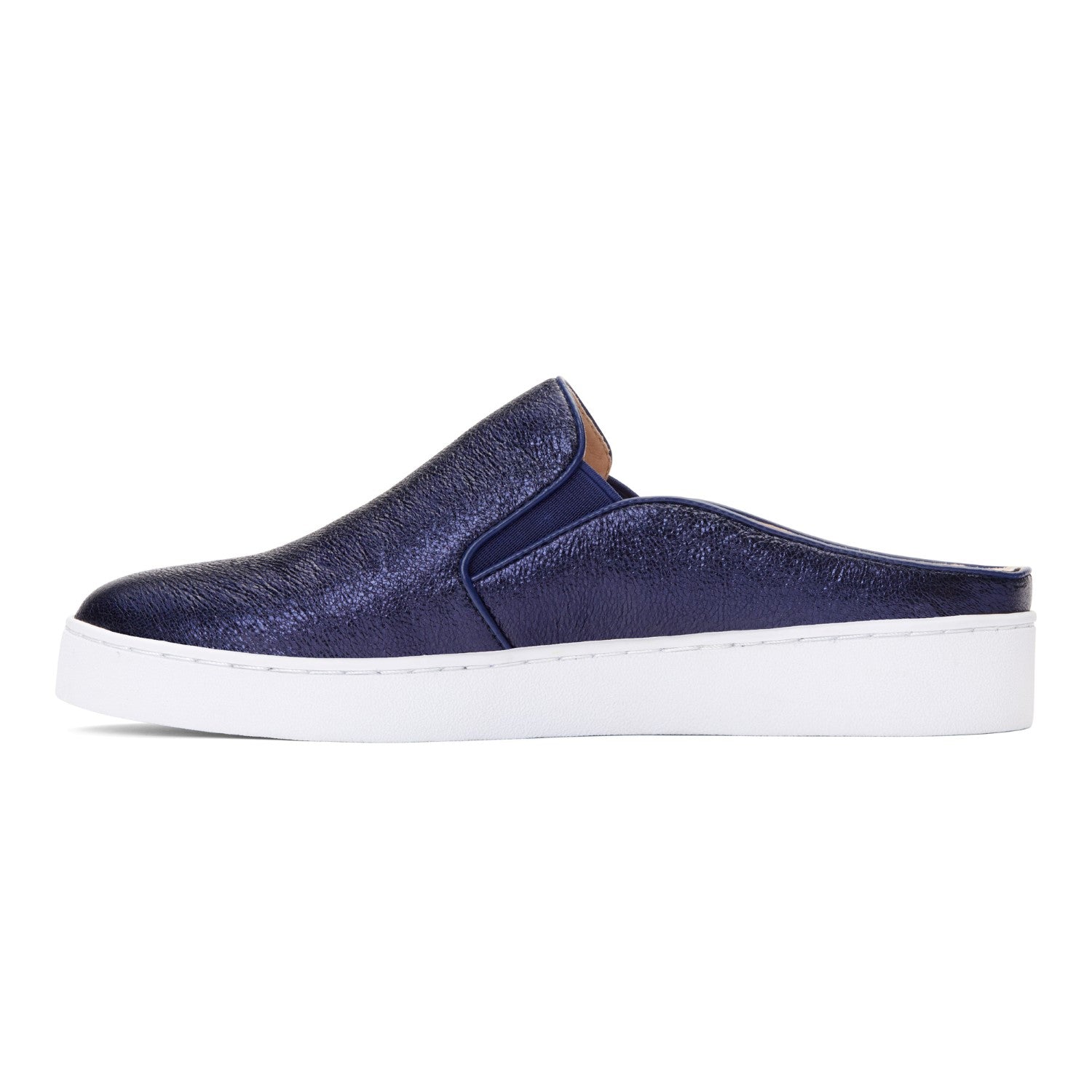 Vionic Splendid Dakota - Women's Slip-on Mule - Navy Metallic - 2 left view