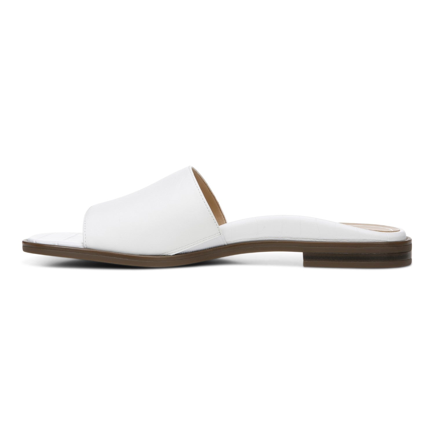 Vionic Demi Women's Heeled Slide Sandal - White - 2 left view