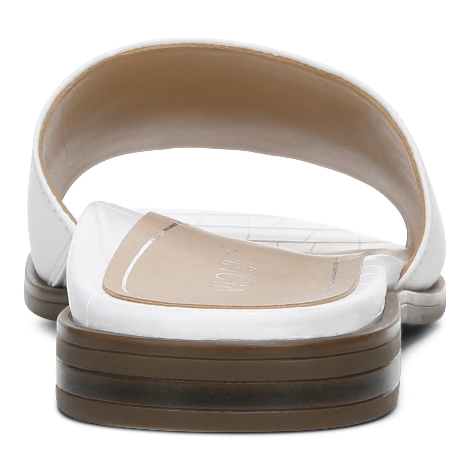 Vionic Demi Women's Heeled Slide Sandal - White - 5 back view