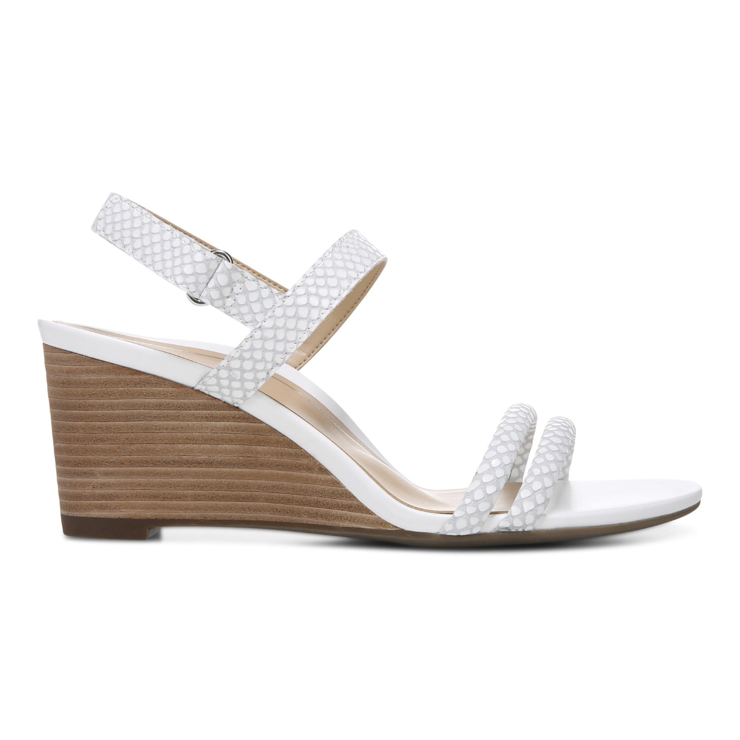 Vionic Emmy Woemn's Backstrap Wedge Sandal - 4 right view - White