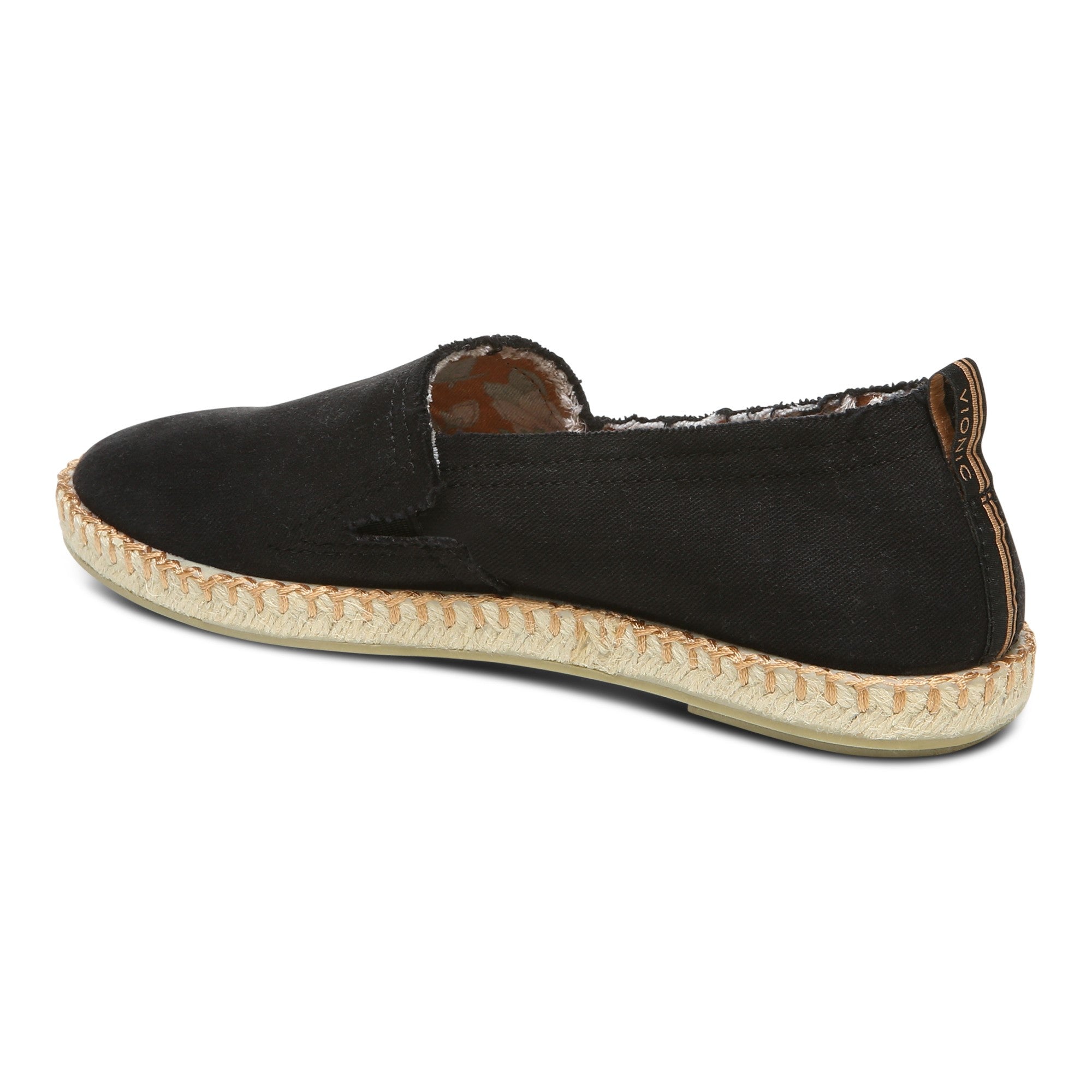Vionic Laguna Women's Casual Slip-on Loafer - Black - Back angle