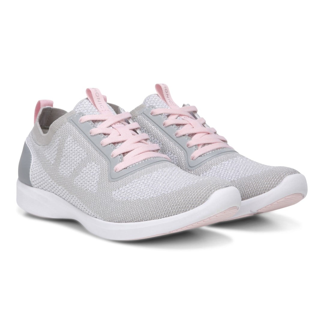 Vionic Lenora Women's Comfort Sneaker - Metallic Silver - Pair