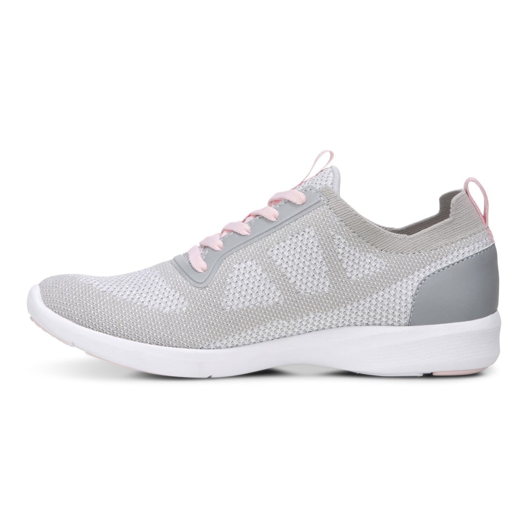 Vionic Lenora Women's Comfort Sneaker - Metallic Silver - Left Side