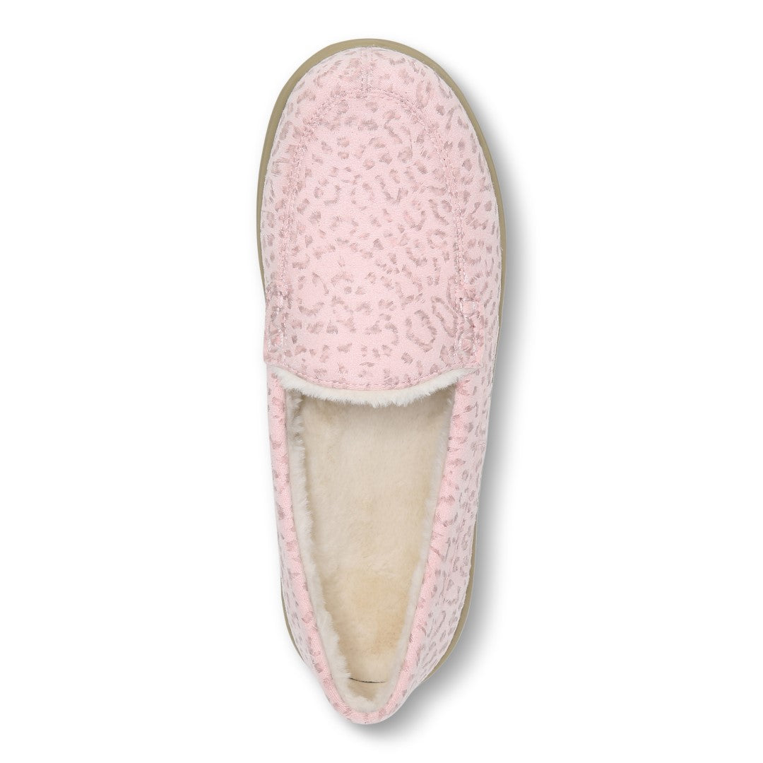 Vionic Lynez Women's Supportive Slipper - Pink Leopard Print - Top