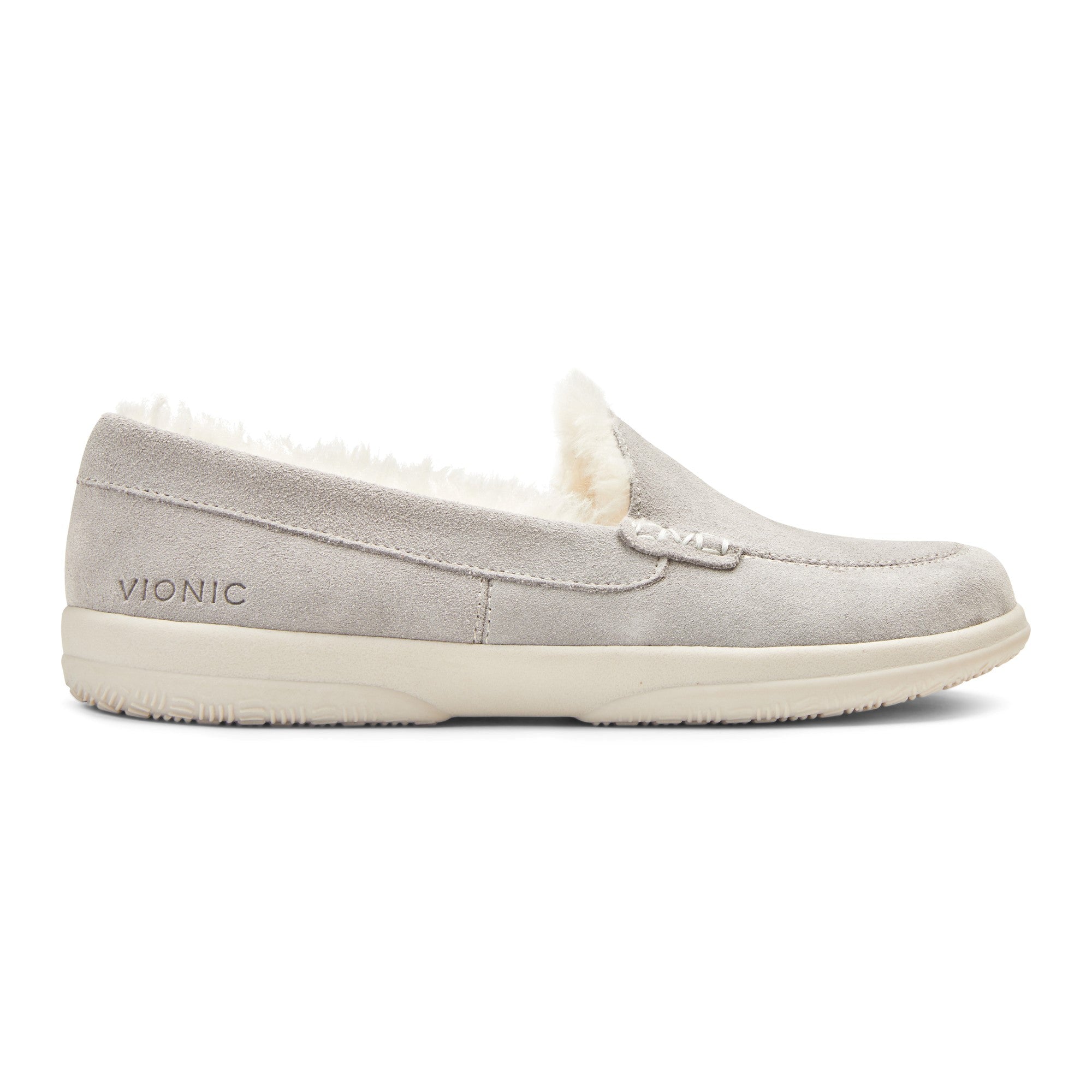 Vionic Lynez Women's Supportive Slipper - Light Grey - 4 right view