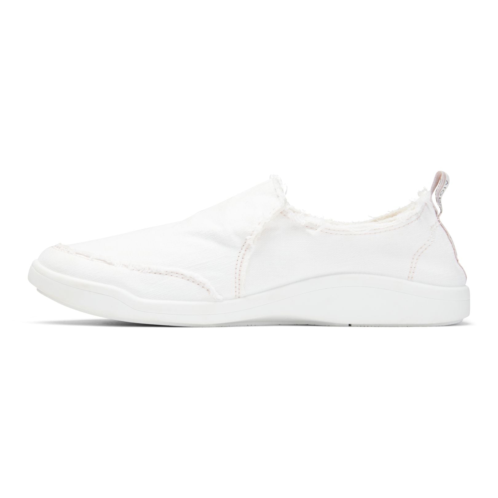 Vionic Malibu Women's Slip-on Comfort Shoe - Cream Canvas - 2 left view