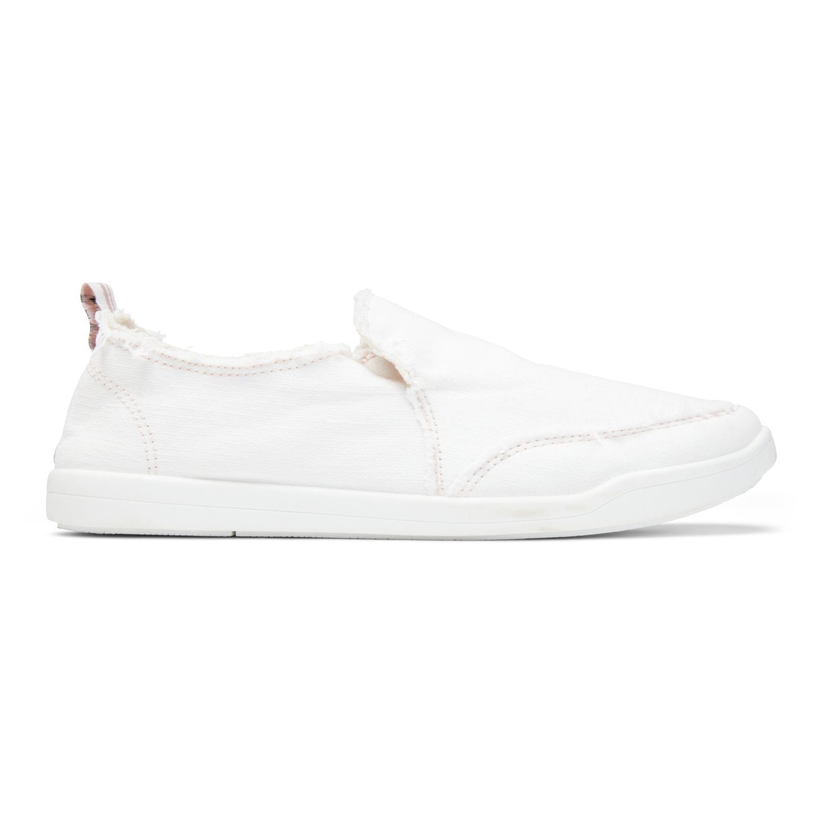 Vionic Malibu Women's Slip-on Comfort Shoe - Cream Canvas - 4 right view