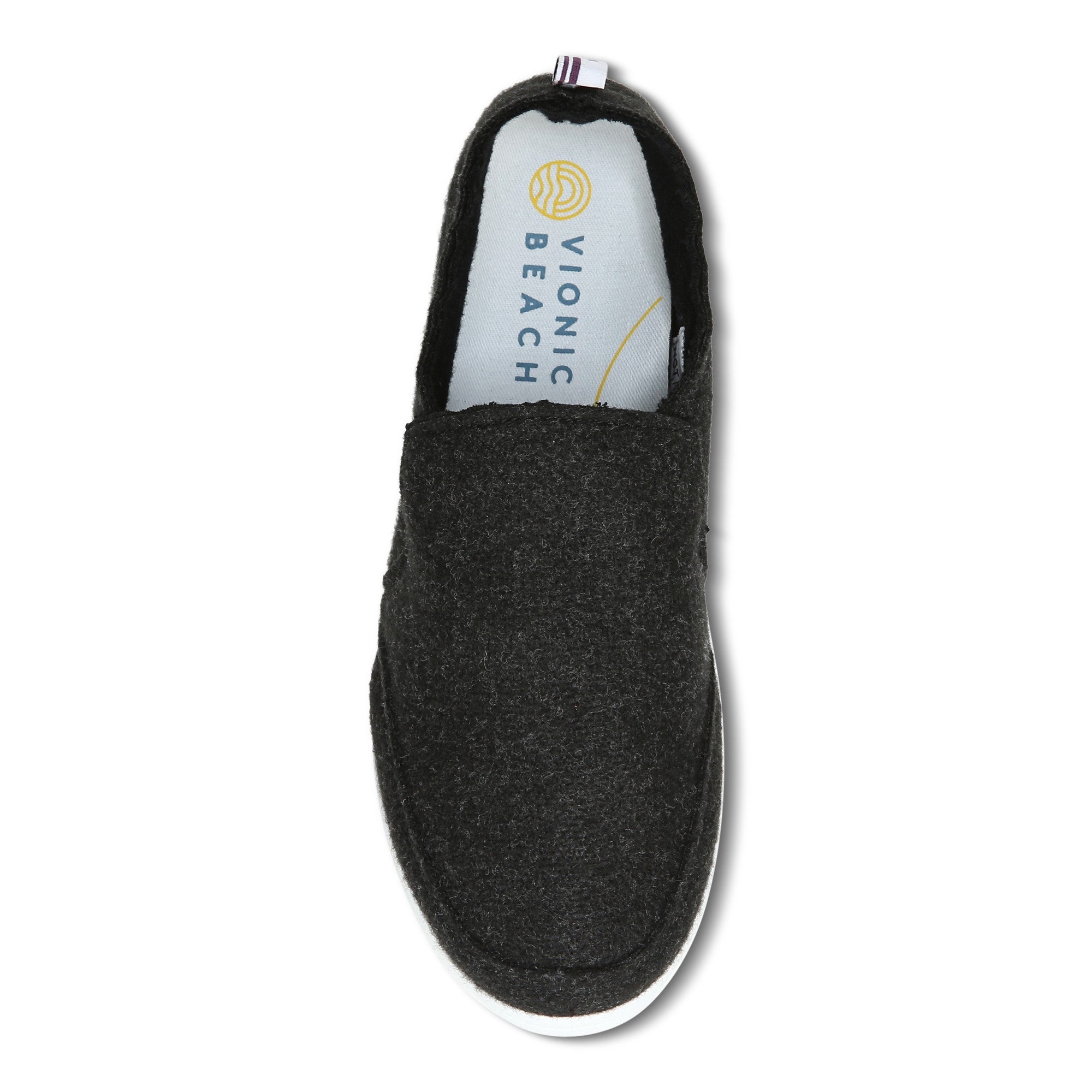 Vionic Malibu Women's Slip-on Comfort Shoe - Black - 3 top view