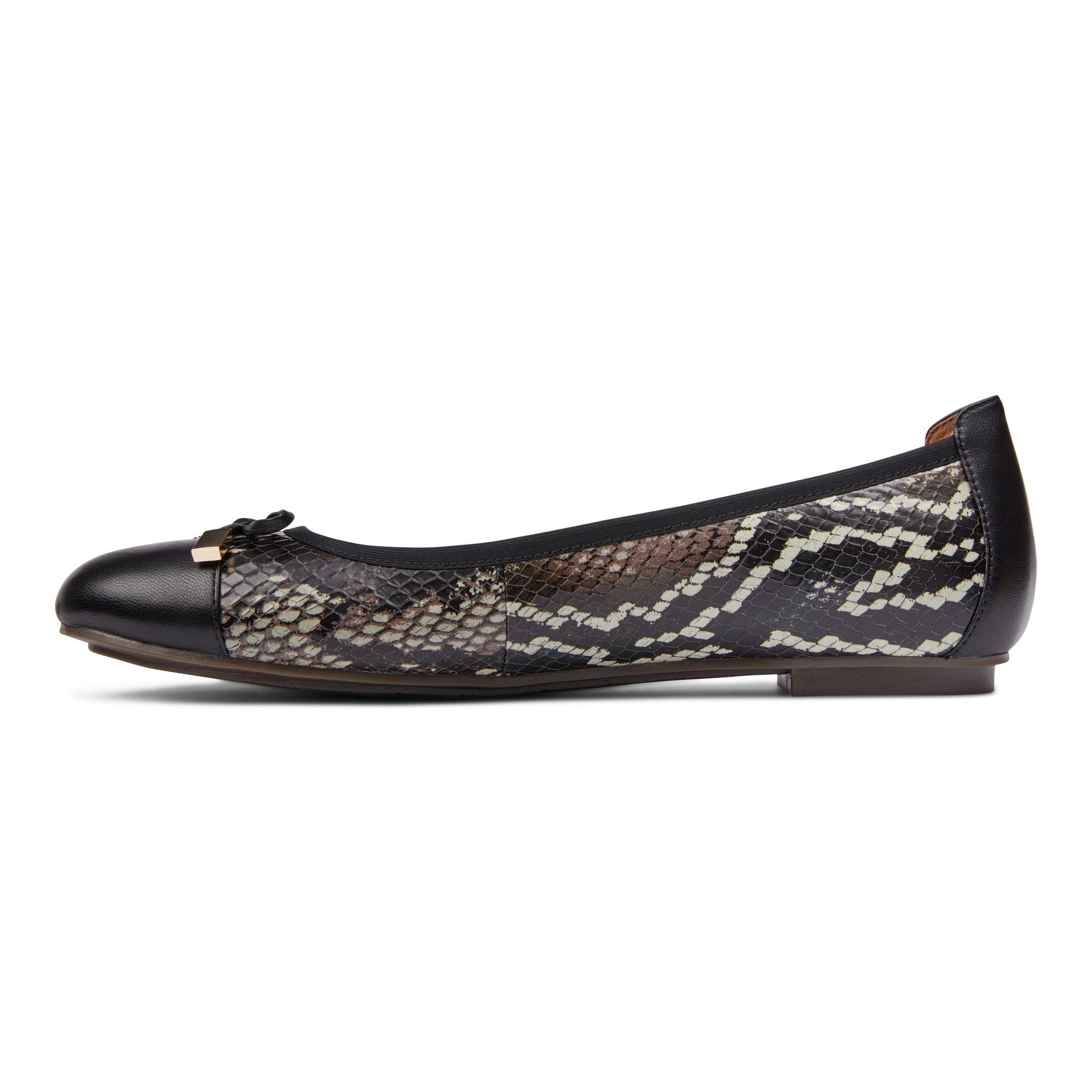 Vionic Spark Minna - Women's Casual Shoes - Black Boa - 2 left view