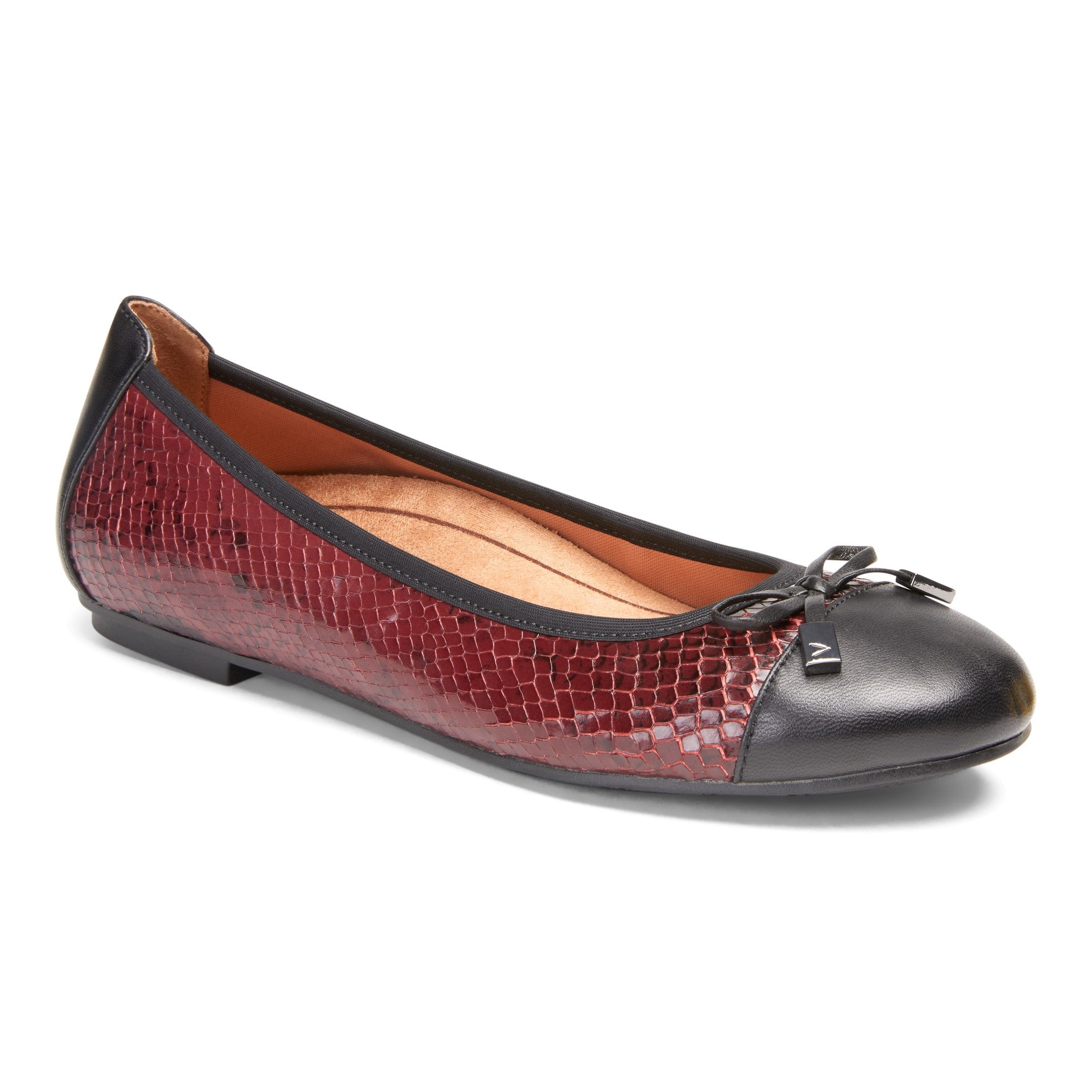 Vionic Spark Minna - Women's Casual Shoes - Wine Boa - 1 profile view