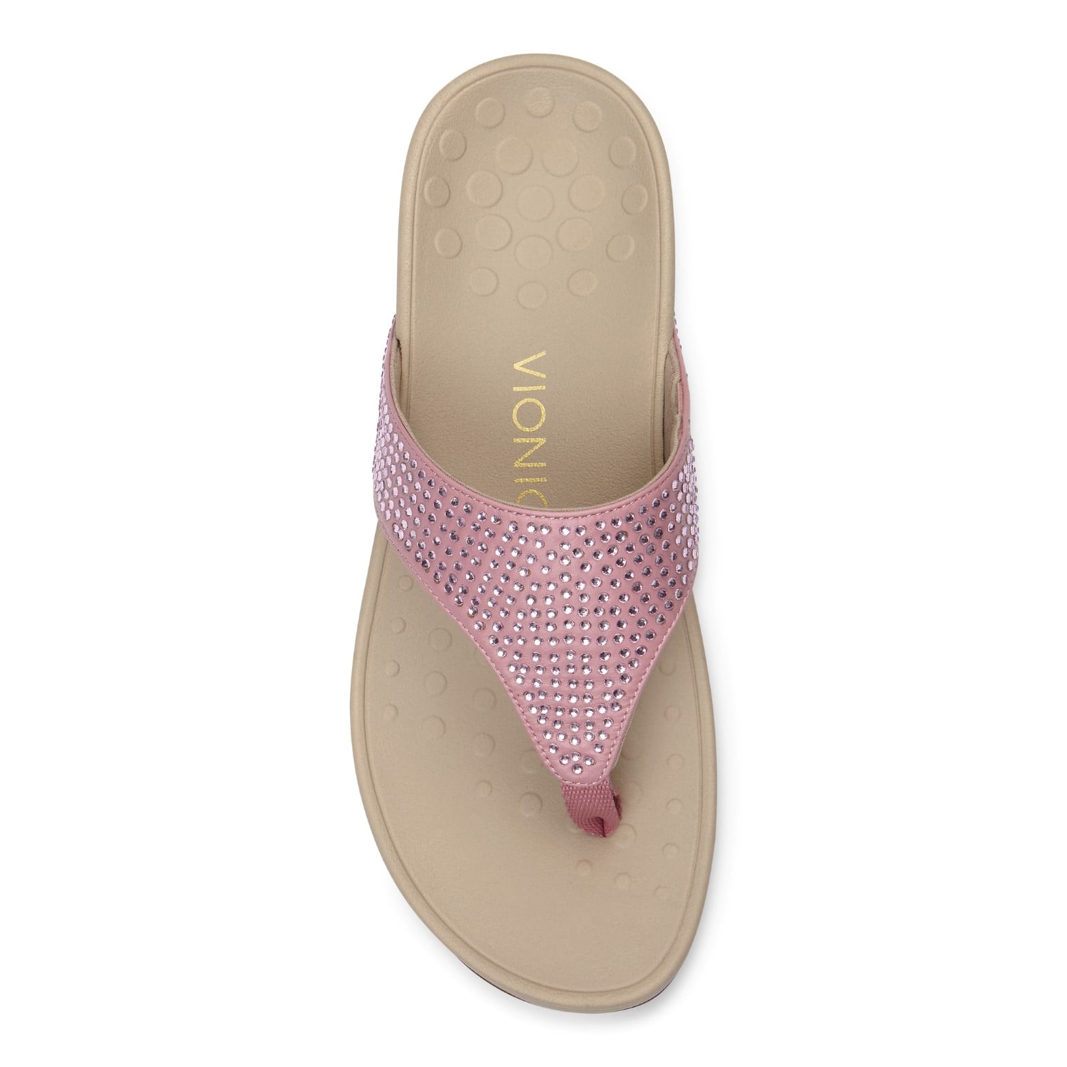 Vionic Pacific Naples - Women's Platform Sandal - 3 top view Blush