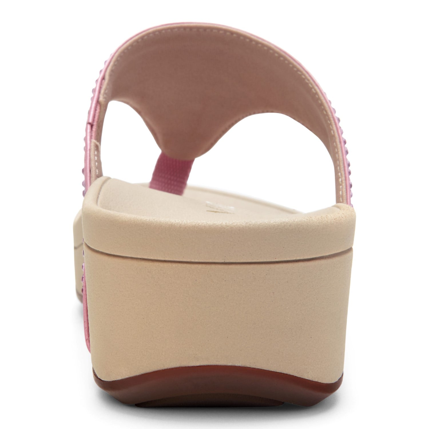 Vionic Pacific Naples - Women's Platform Sandal - 5 back view Blush