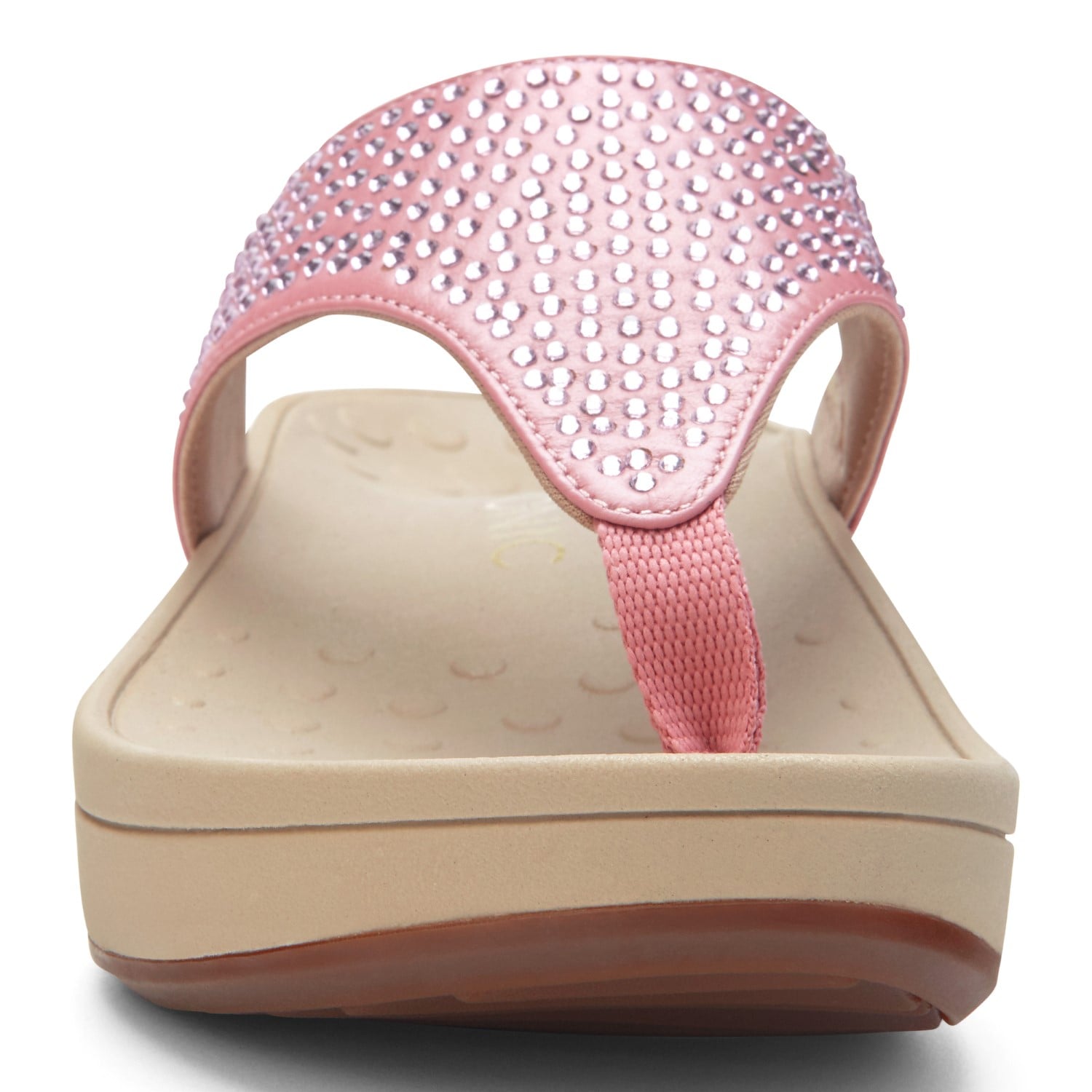 Vionic Pacific Naples - Women's Platform Sandal - 6 front view Blush