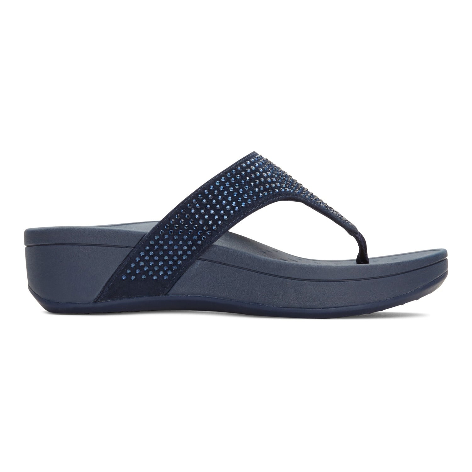 Vionic Pacific Naples - Women's Platform Sandal - Navy - 4 right view