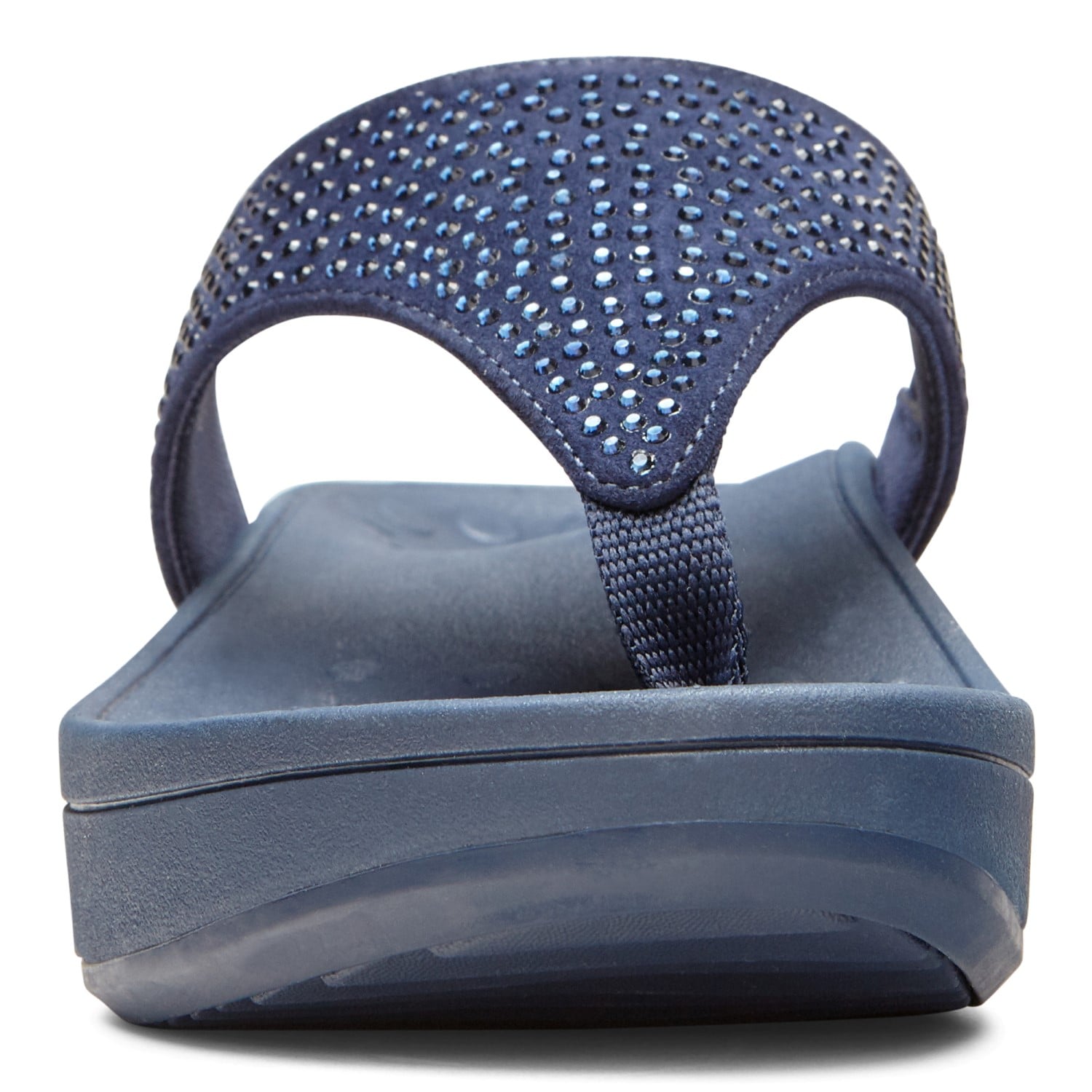 Vionic Pacific Naples - Women's Platform Sandal - Navy - 6 front view