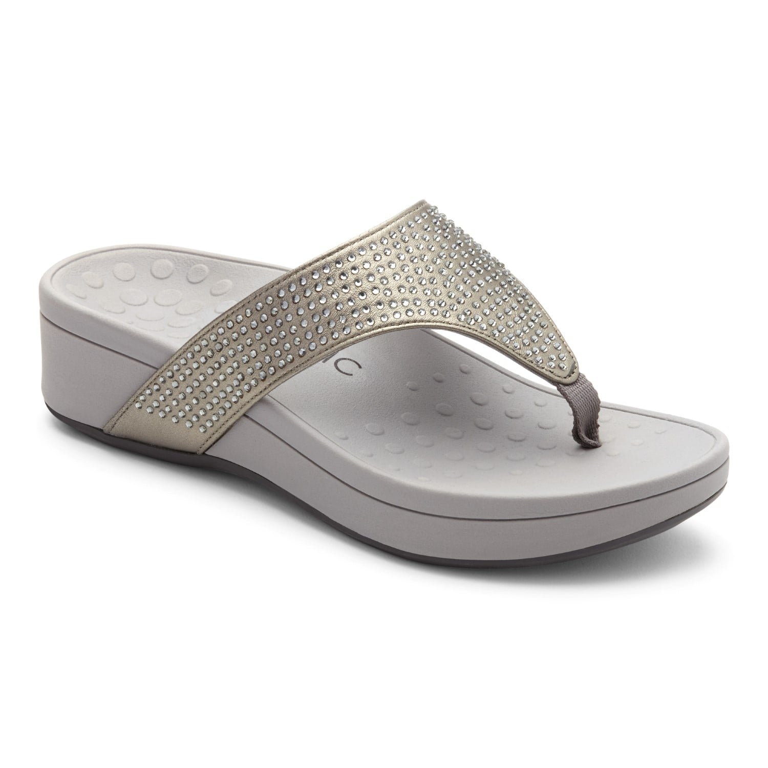 Vionic Pacific Naples - Women's Platform Sandal - 1 main view Pewter