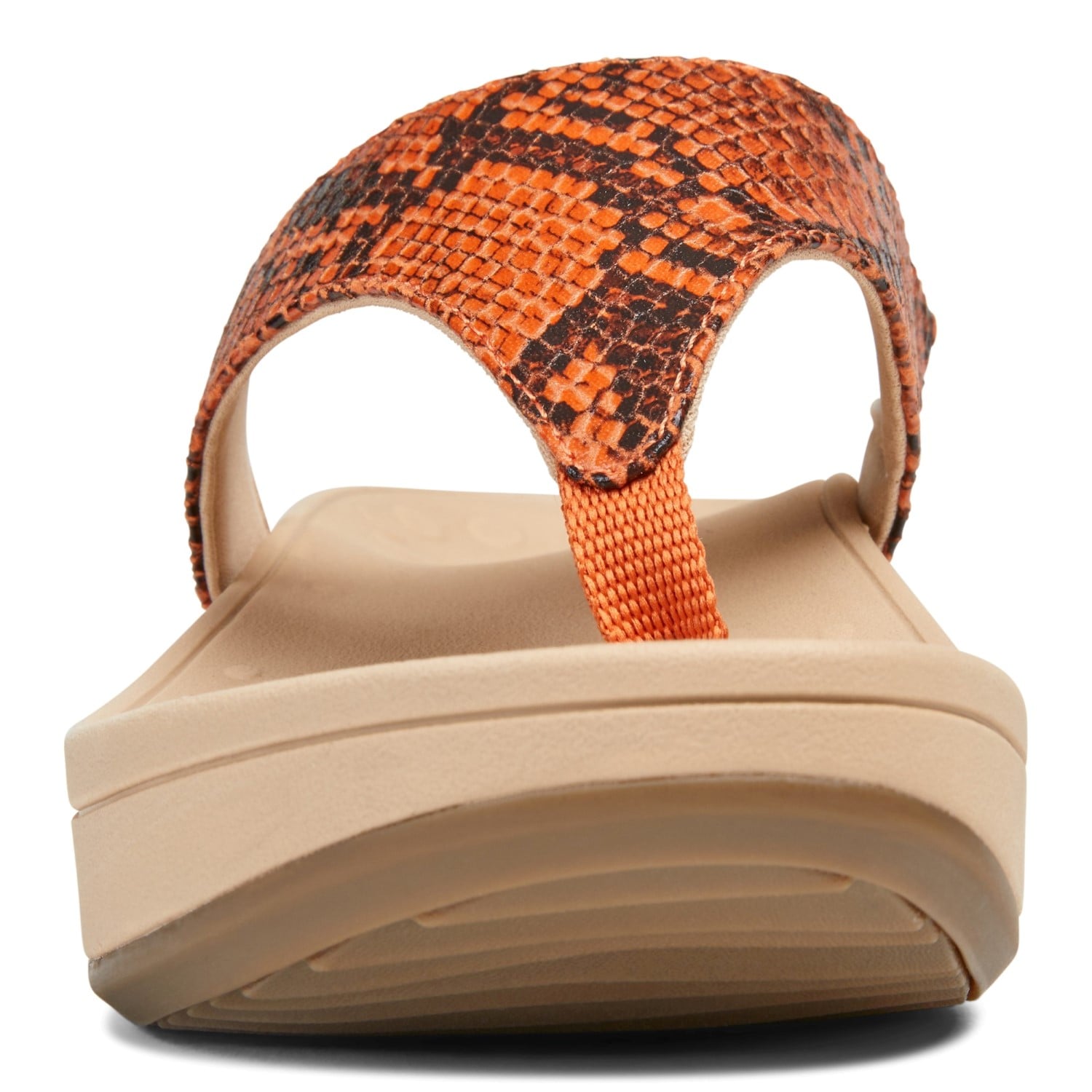 Vionic Pacific Naples - Women's Platform Sandal - Clementine 6 front view