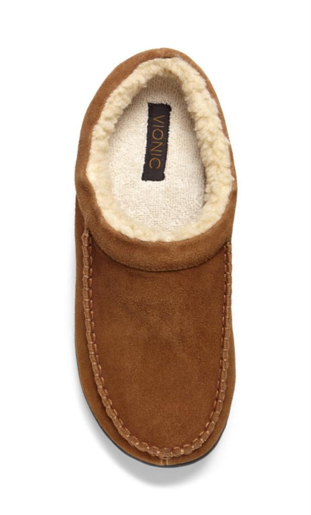 Vionic Barrow Mens Faux shearling-lined slipper - overhead