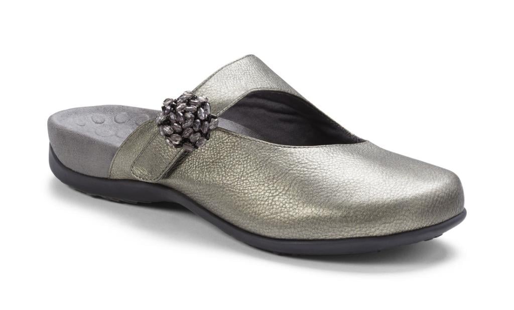 Vionic Joan Womens Luxurious Slip-On - Pewter Metallic