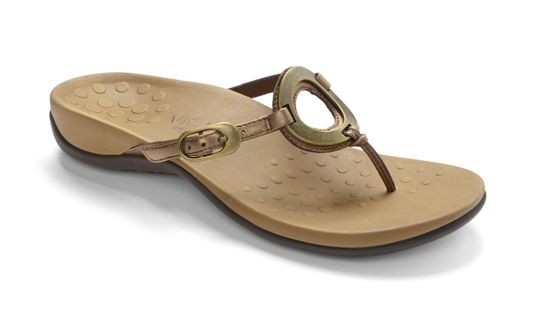 Vionic Karina Womens Toe-post Sandal - Bronze