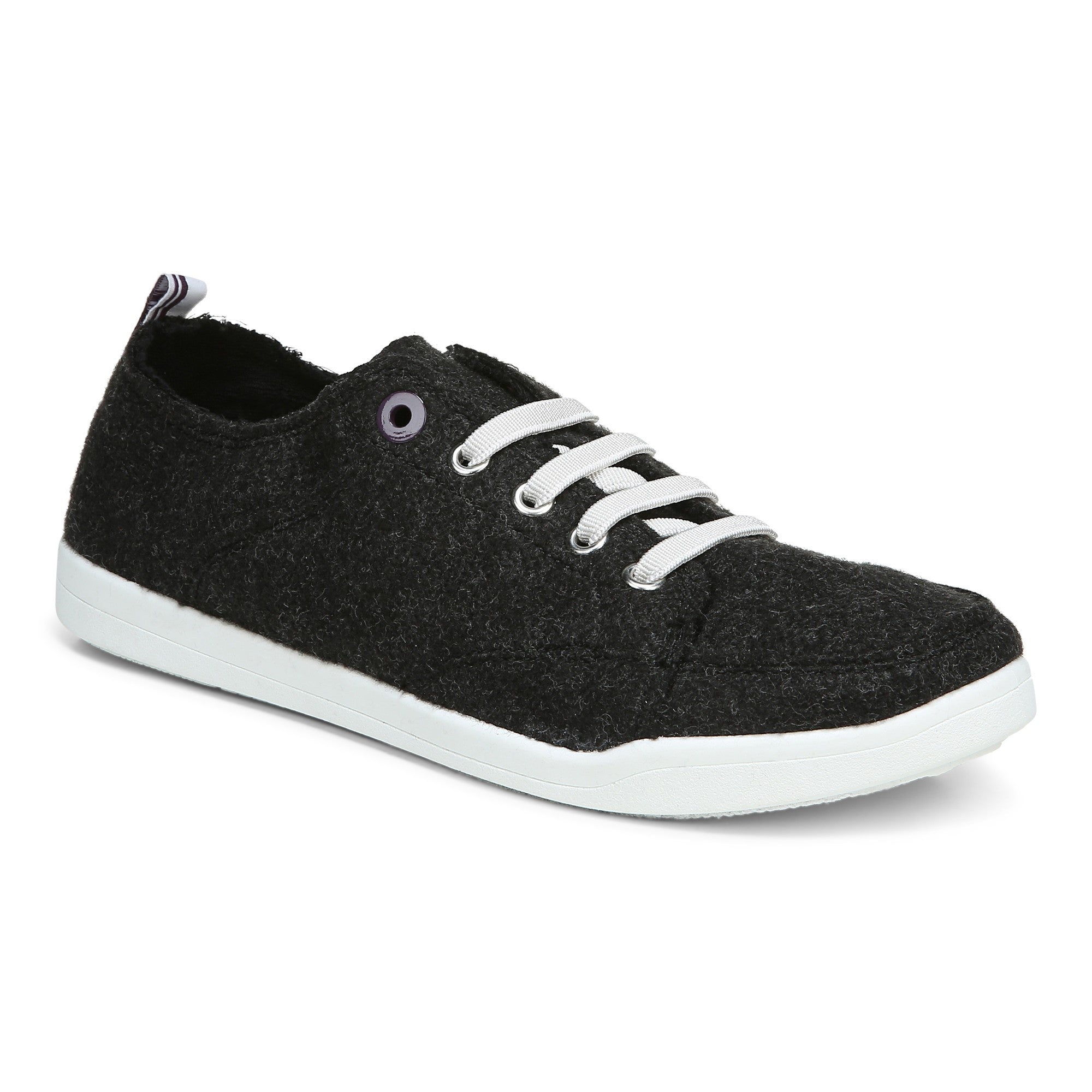 Vionic Pismo Women's Casual Supportive Sneaker - Black Jersey - 1 profile view