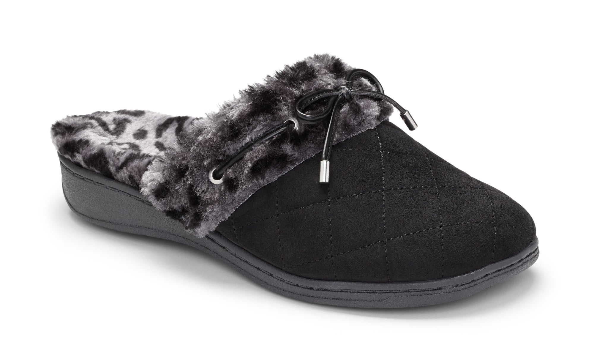 Vionic Pleasant Women's Orthotic Support Slippers - Black main